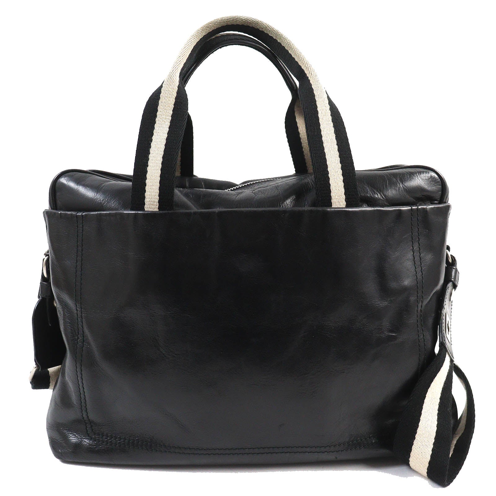 Bally Trainspotting 2WAY Leather Canvas Bag