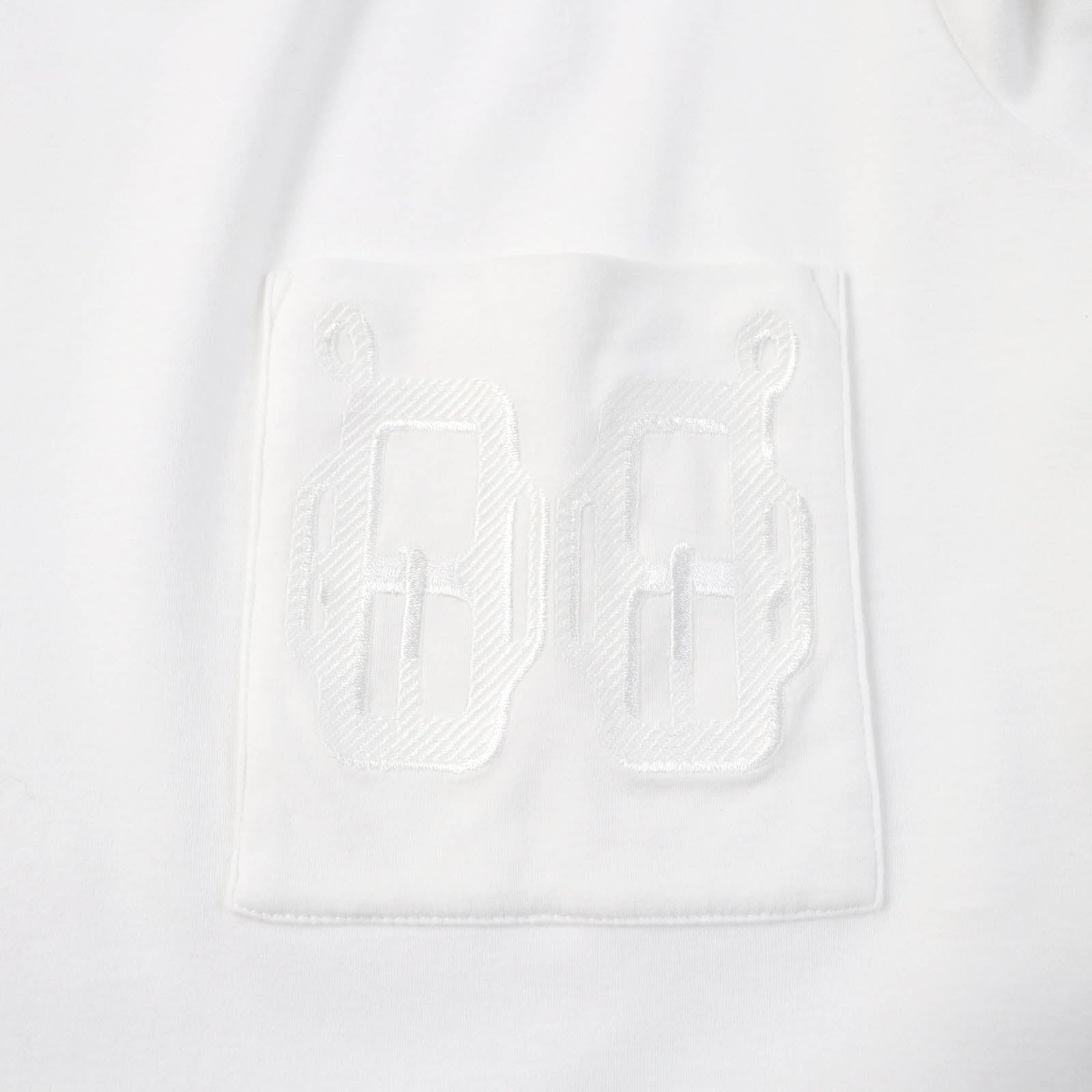 Hermes Cotton Boat Neck Embroidered T-shirt