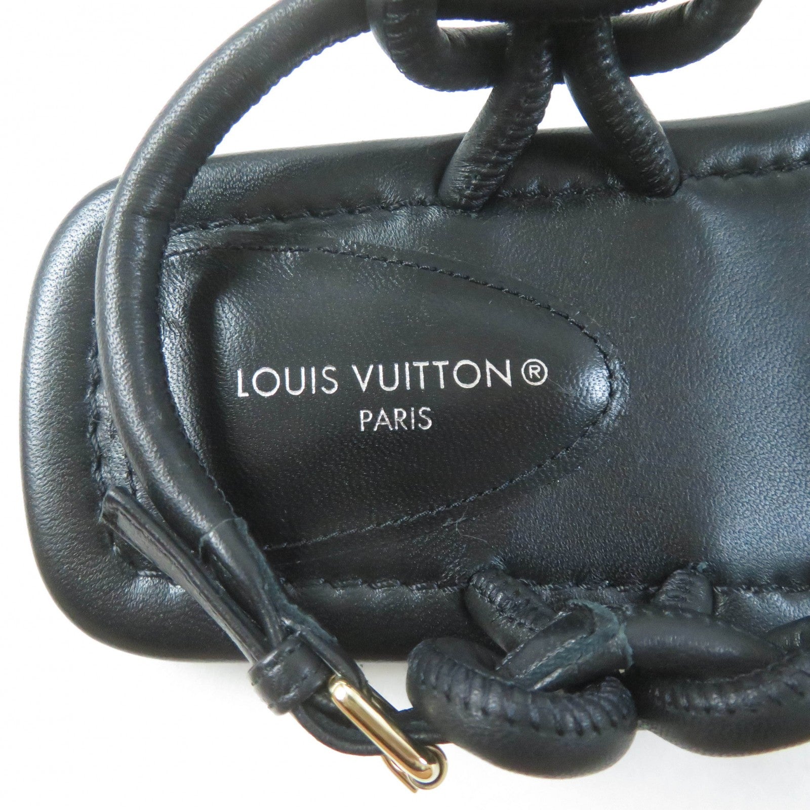 Louis Vuitton Leather Ankle Strap Flats