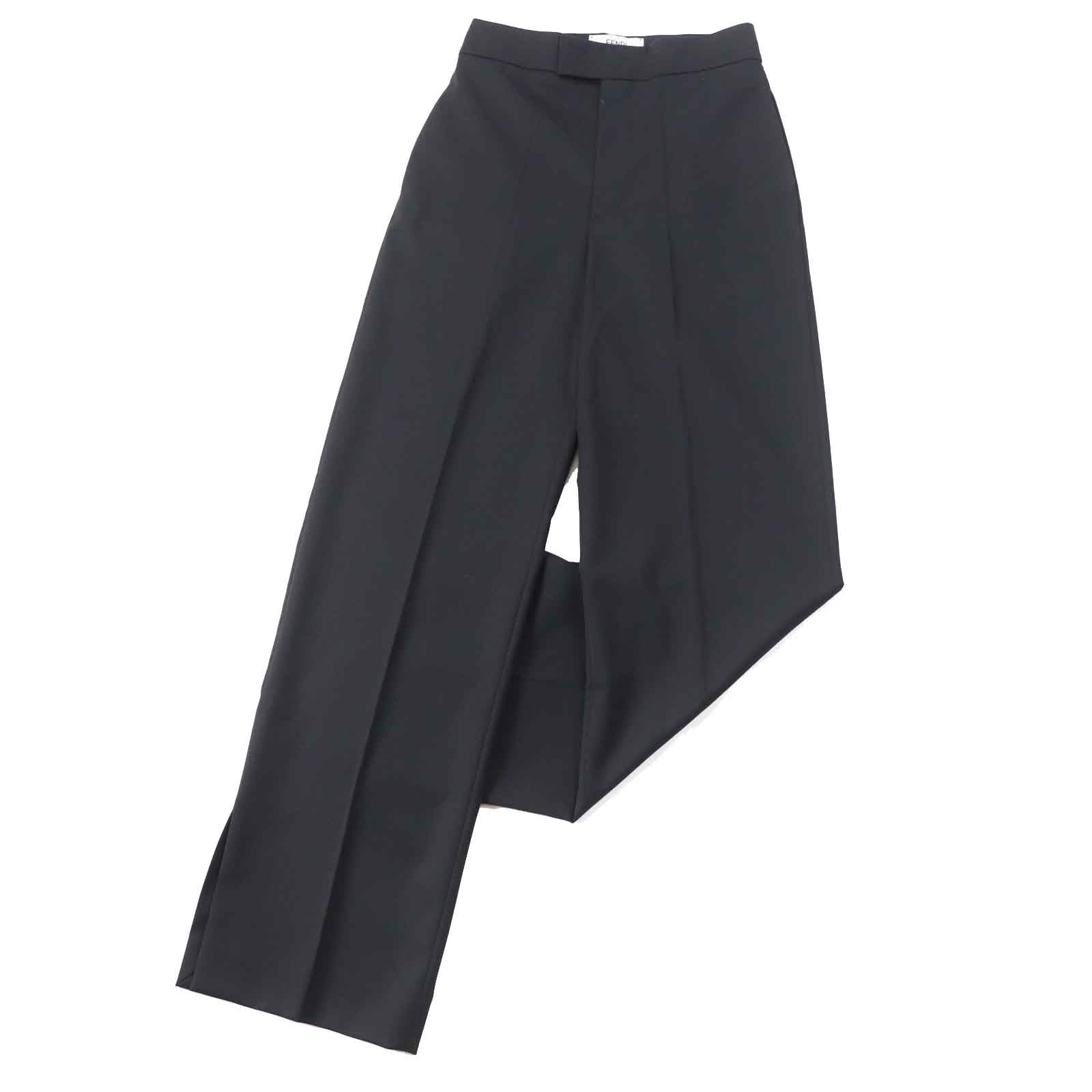 Fendi Women's Long Pants Black FR6338