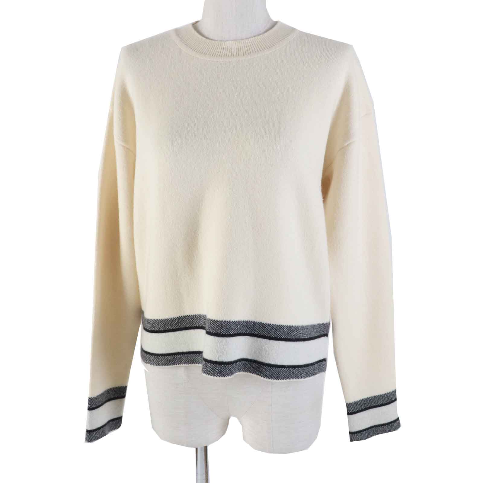 Dior Cashmere Nylon Logo Knit Pullover Women