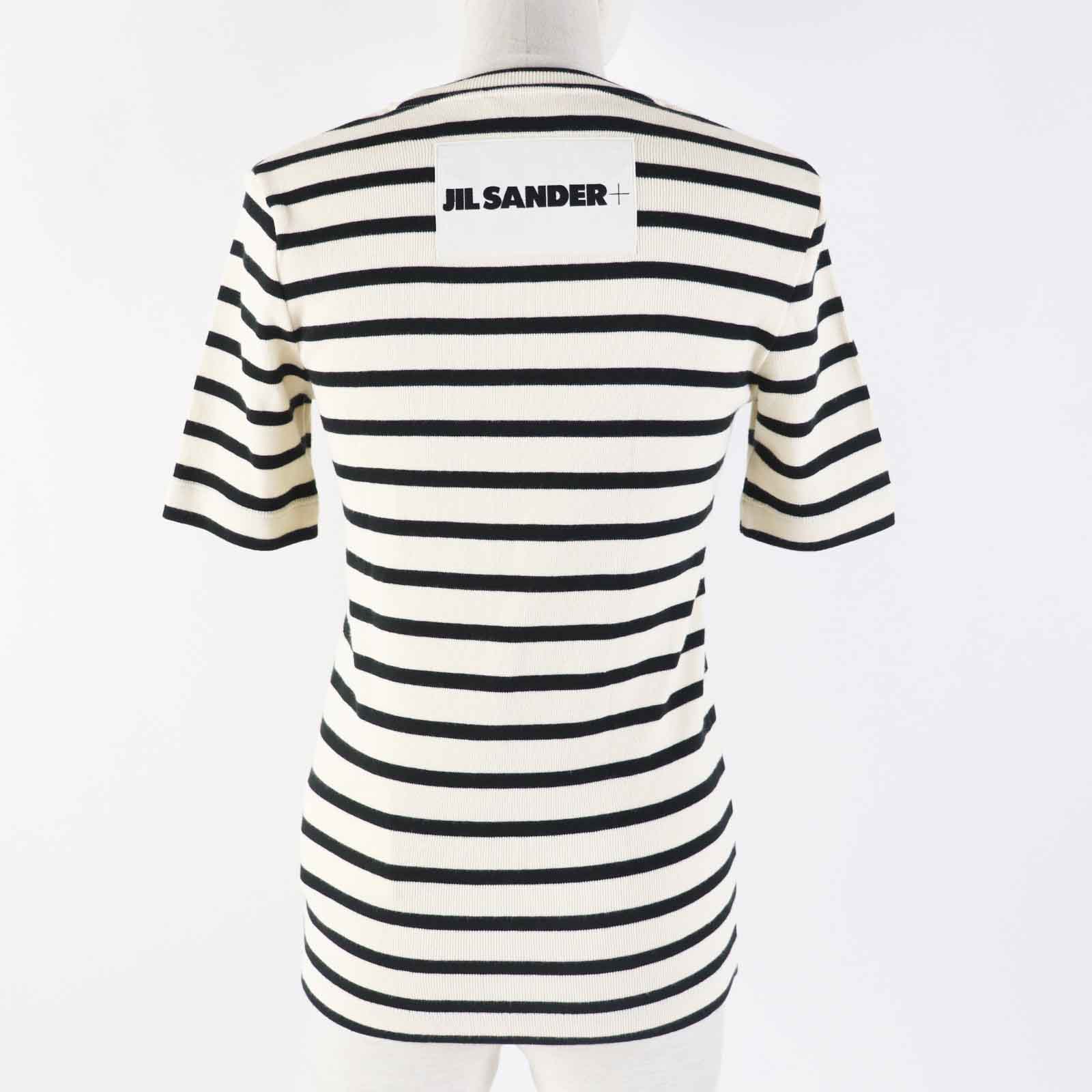 Jil Sander Cotton Border Pattern Top XS