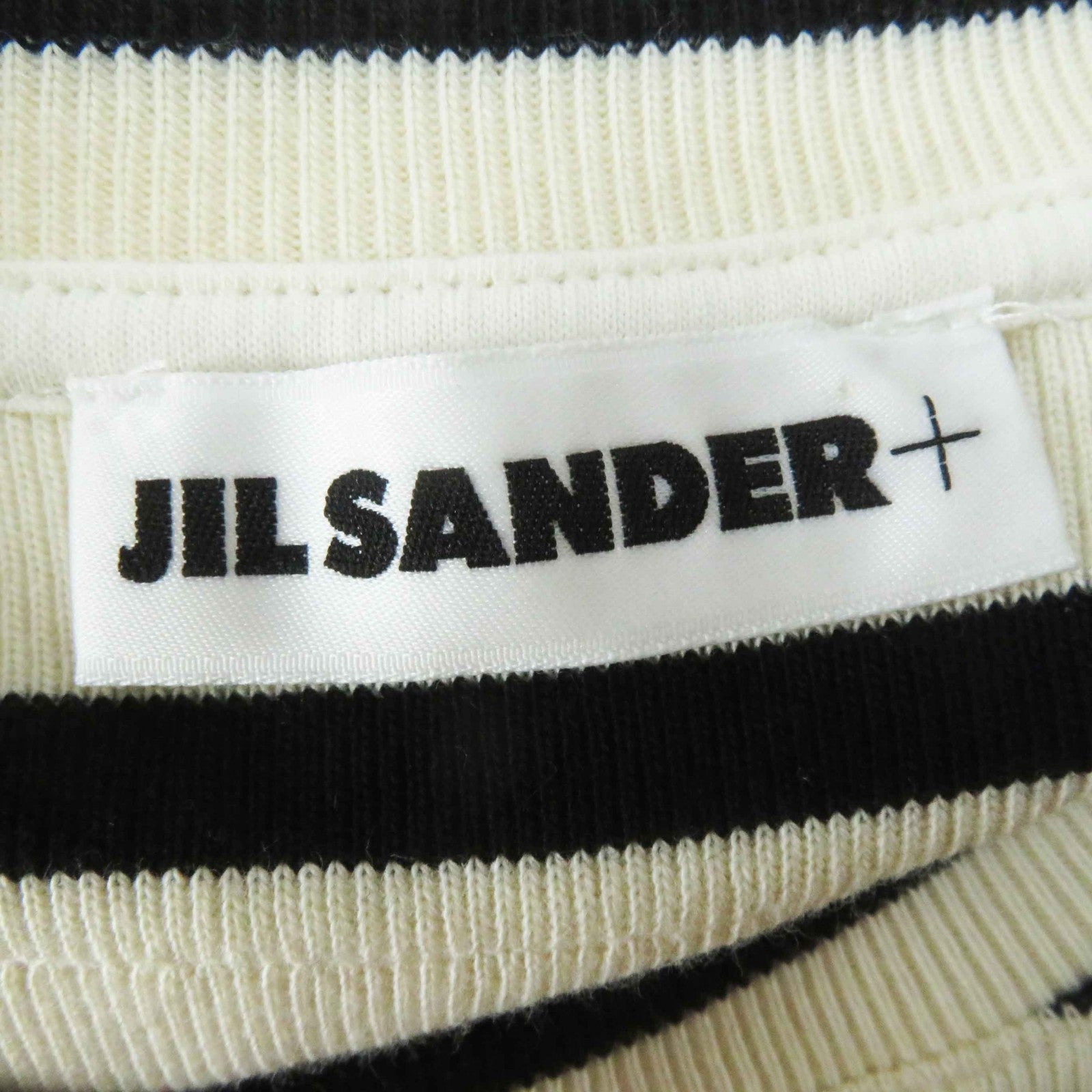 Jil Sander Cotton Border Pattern Top XS