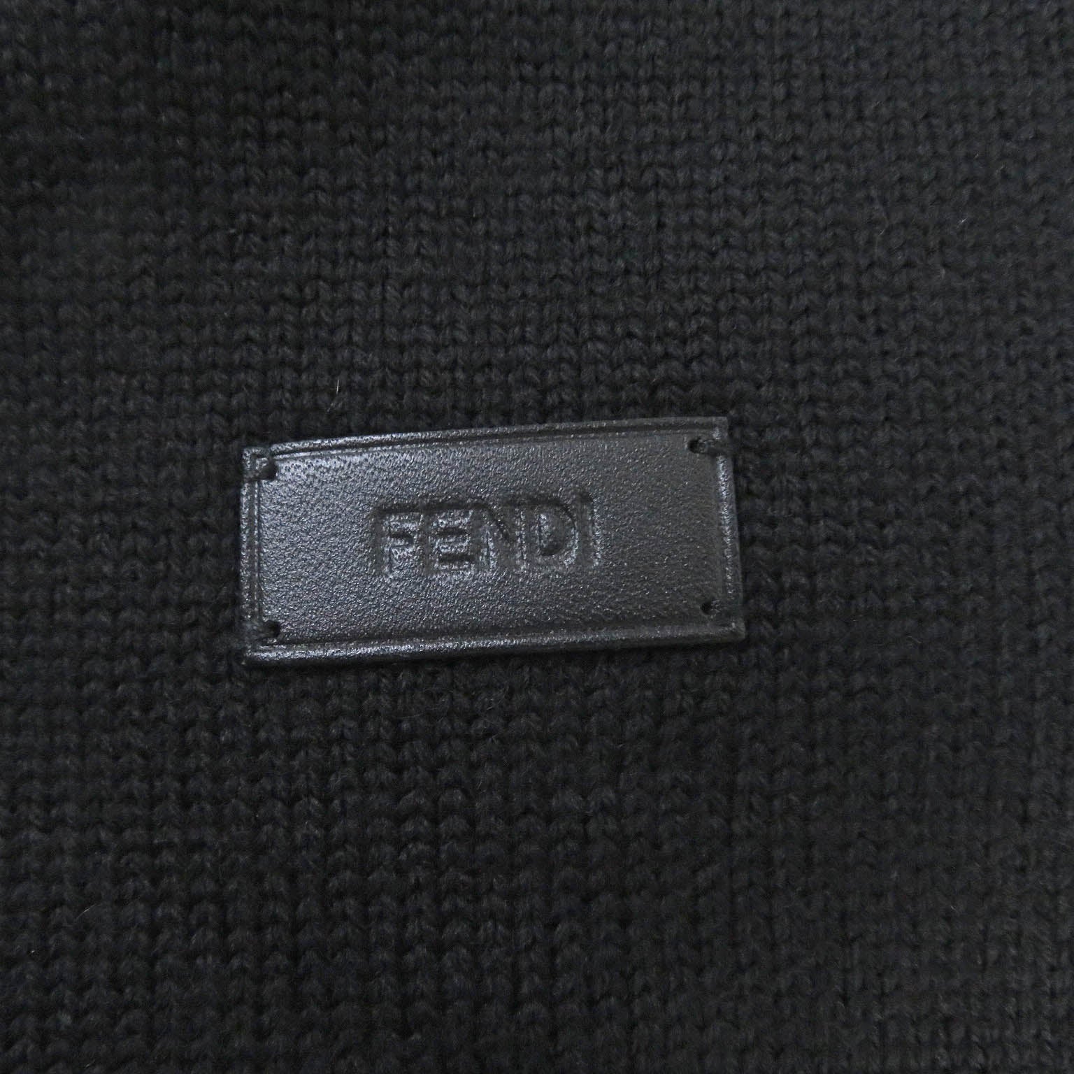 Fendi Wool Lamb Leather Monster Scarf