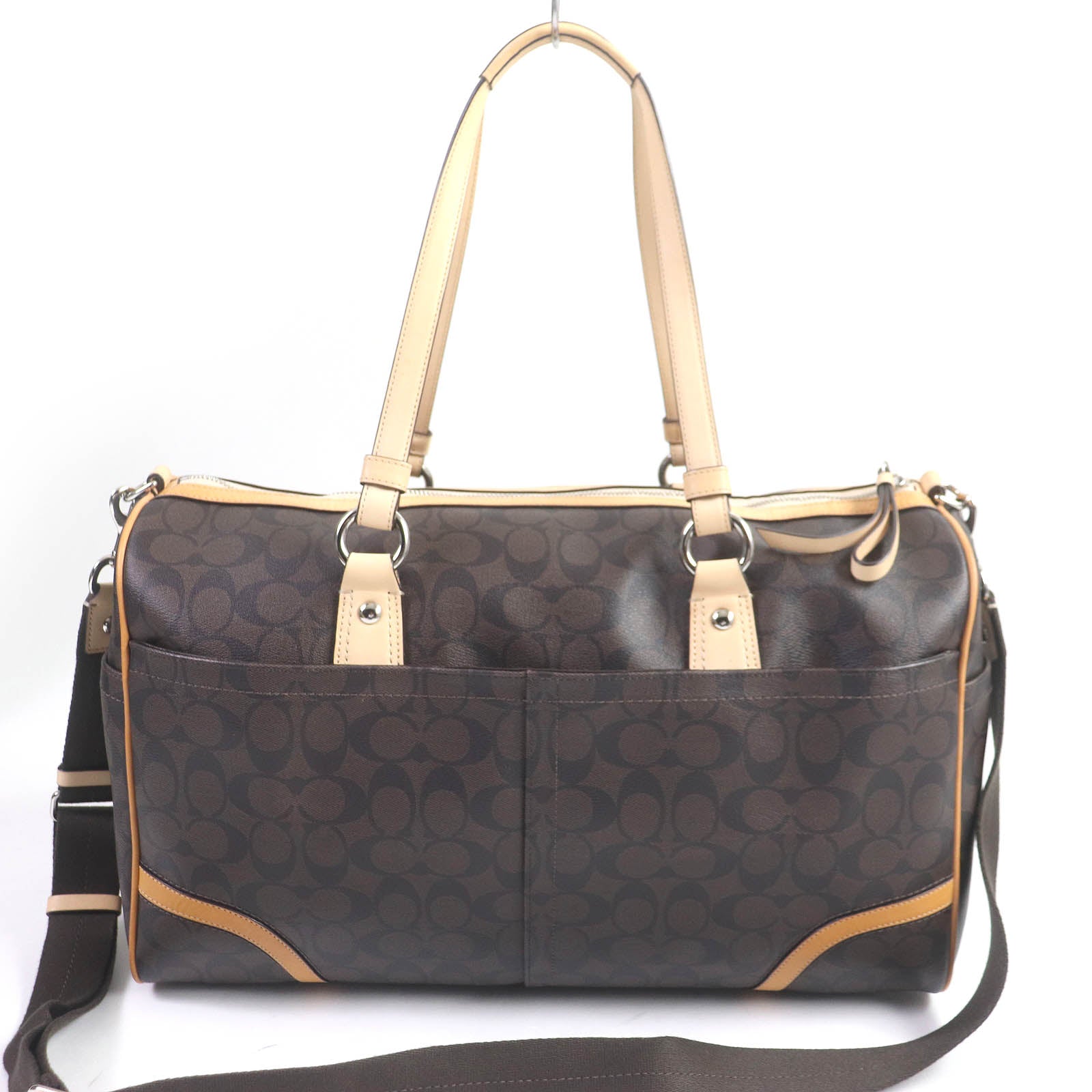 COACH Signature 2WAY Leather Shoulder Bag