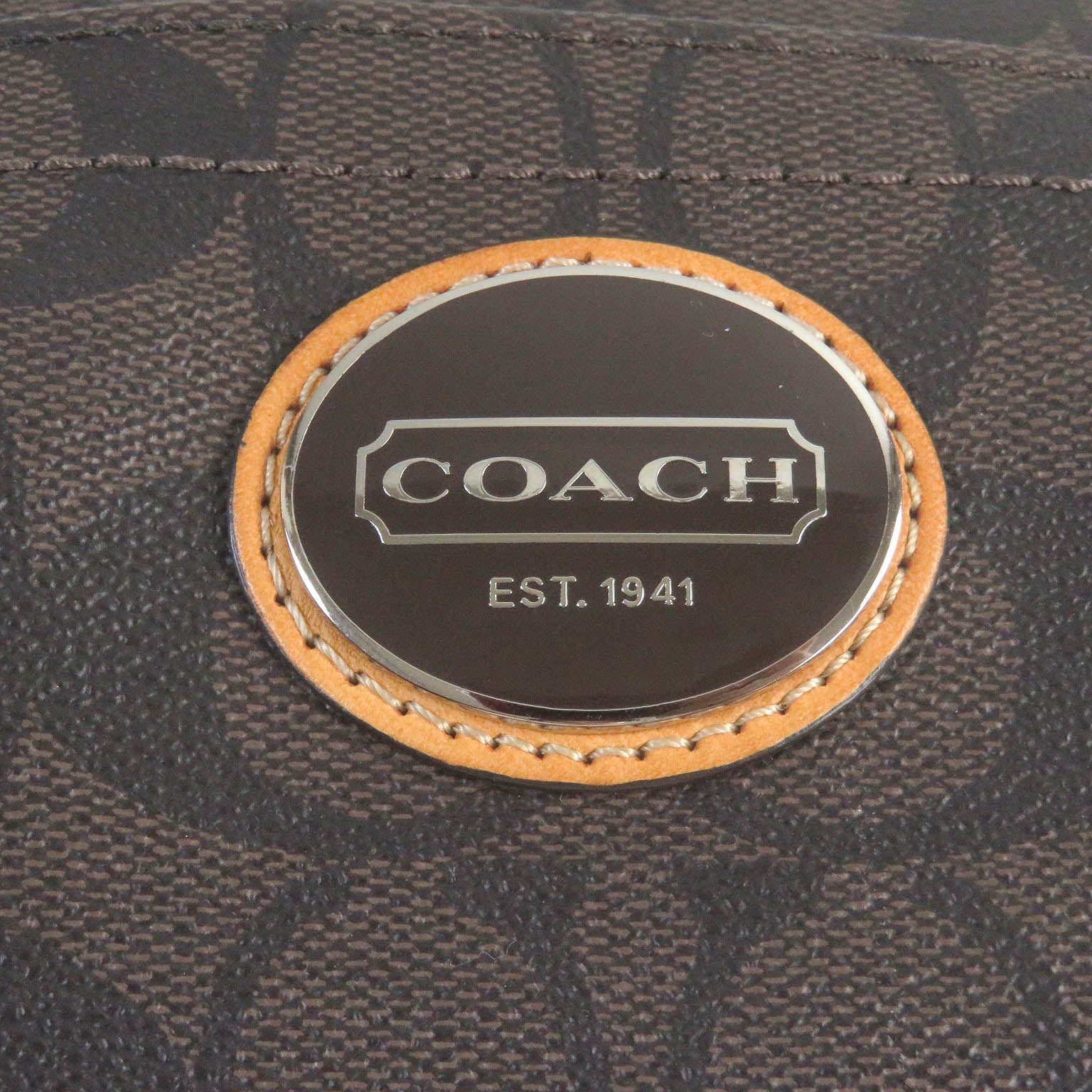 COACH Signature 2WAY Leather Shoulder Bag