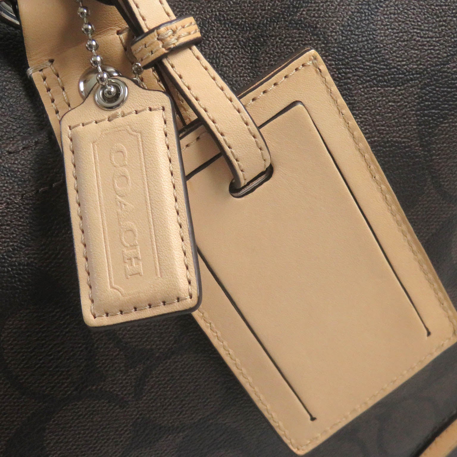 COACH Signature 2WAY Leather Shoulder Bag