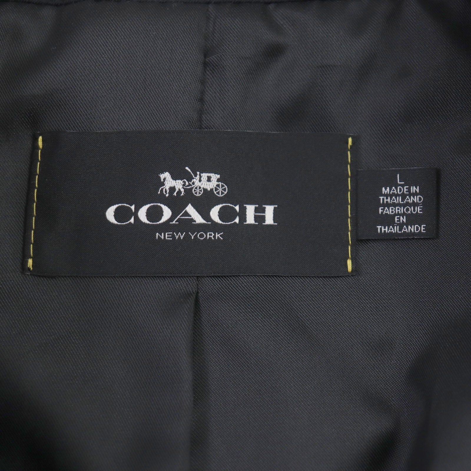 COACH F33778 Trench Coat Black L