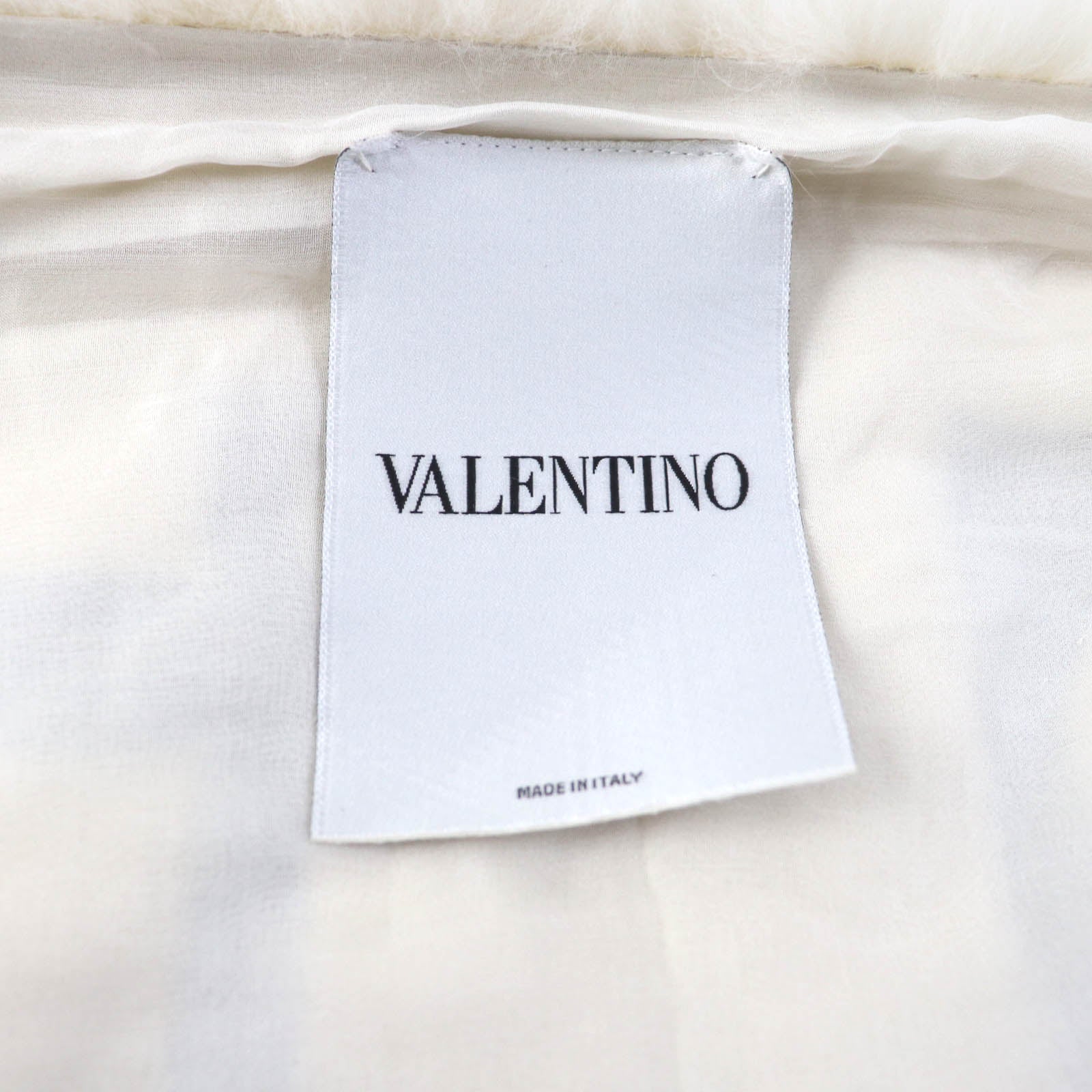 Valentino Fox Silk Logo Fur Shawl Women