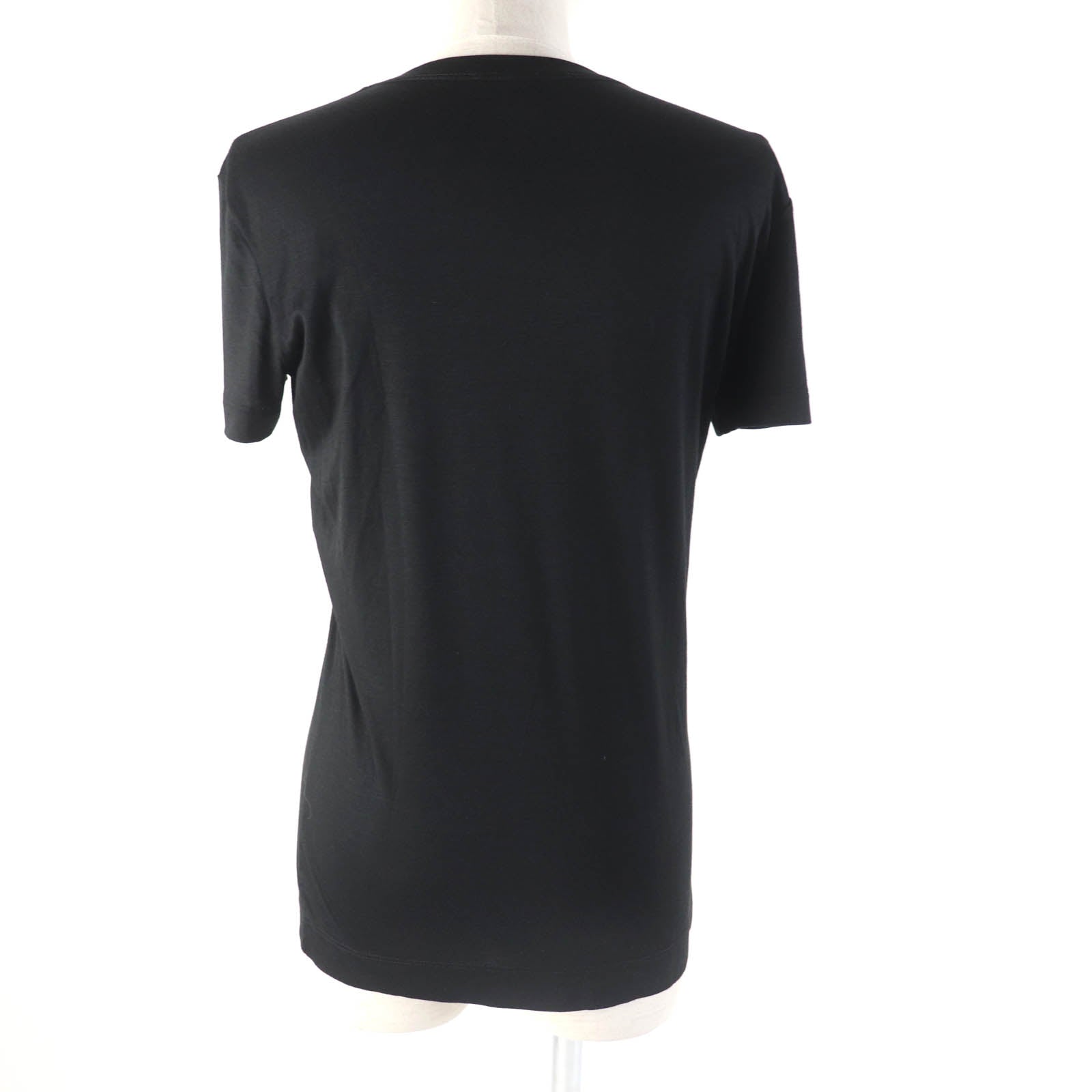 Louis Vuitton Logo Sequined T-shirt Black XS