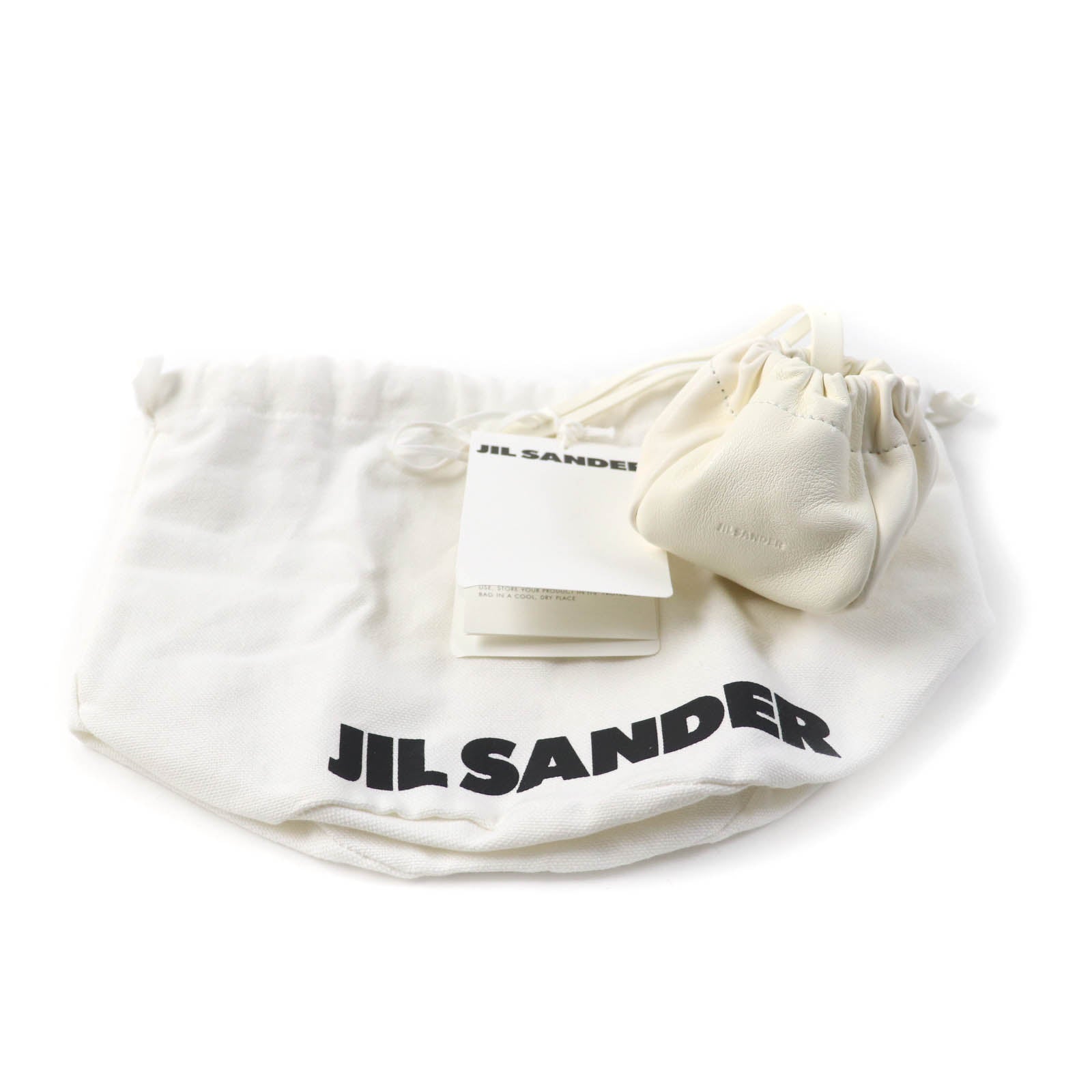 Jil Sander Leather Ripple Pouch