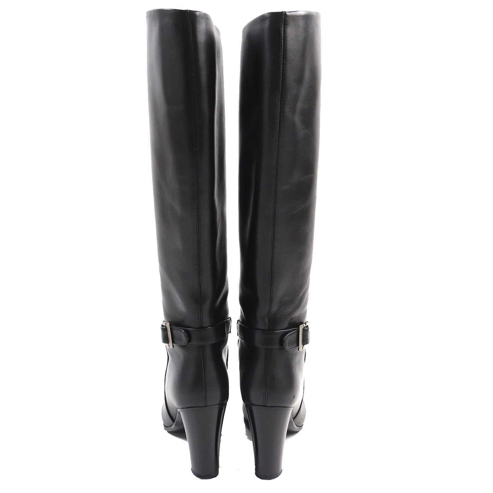 Salvatore Ferragamo Gancini Leather Knee-high Boots