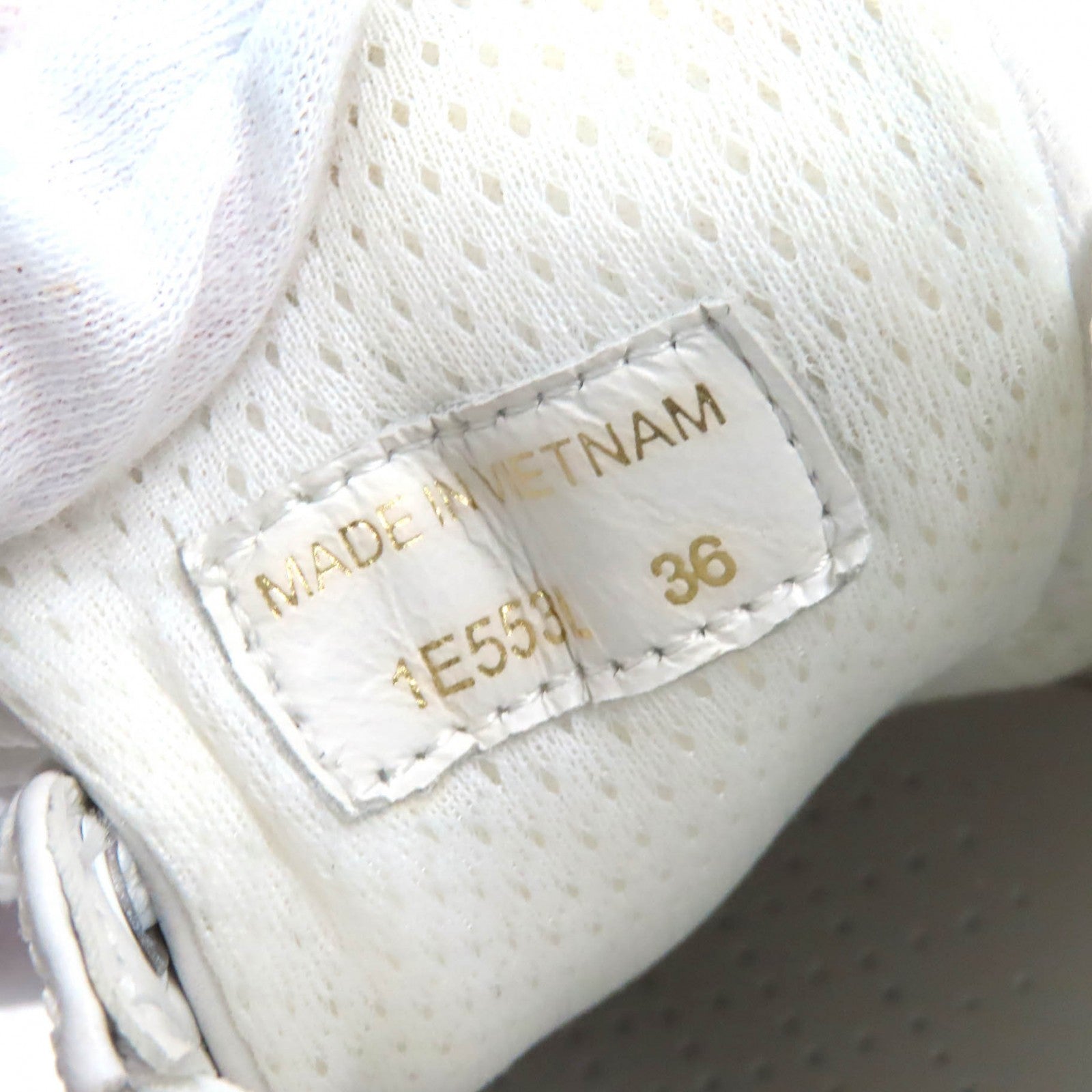 PRADA Leather Logo Low Cut Sneakers White