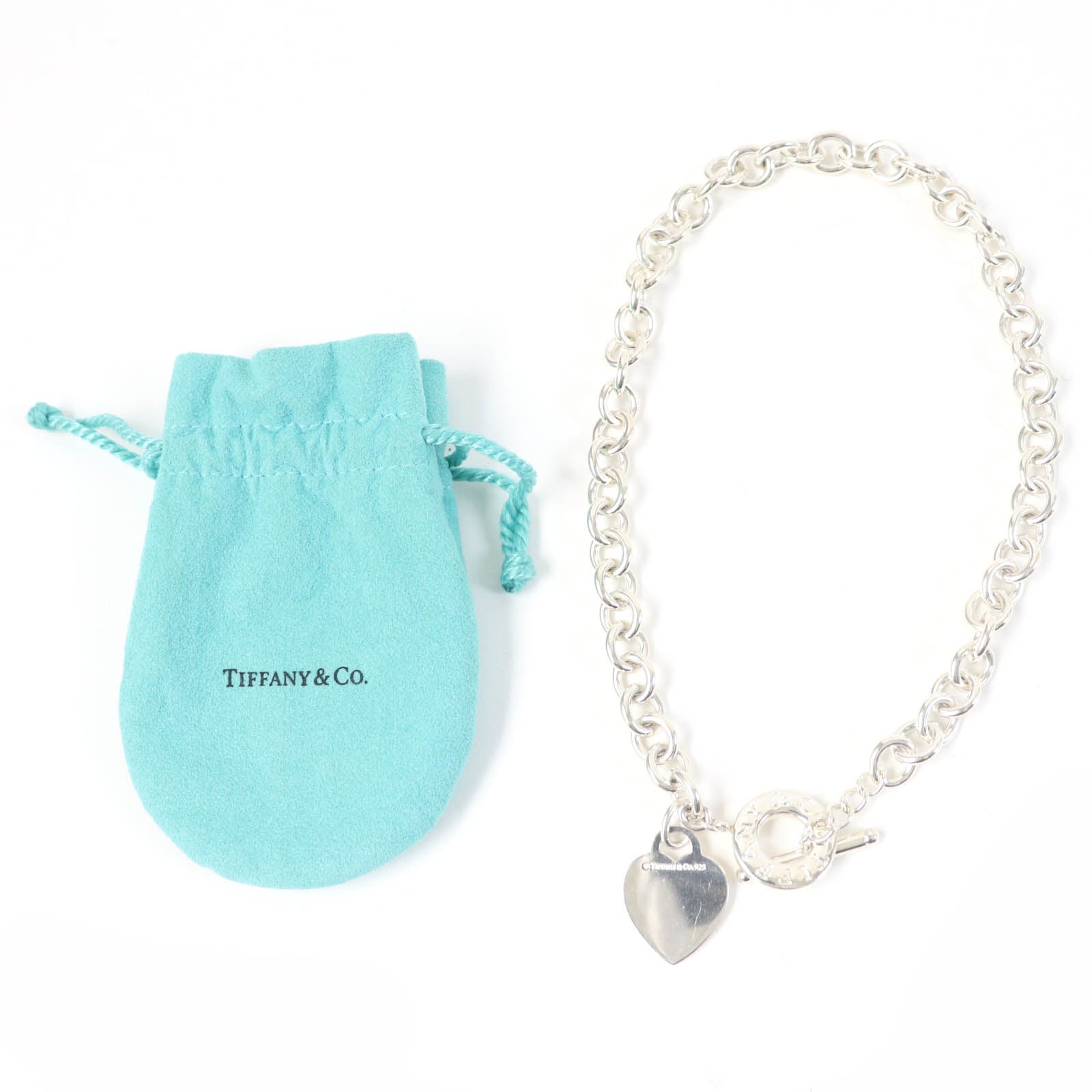 Tiffany & Co Heart Tag Toggle Necklace SV925