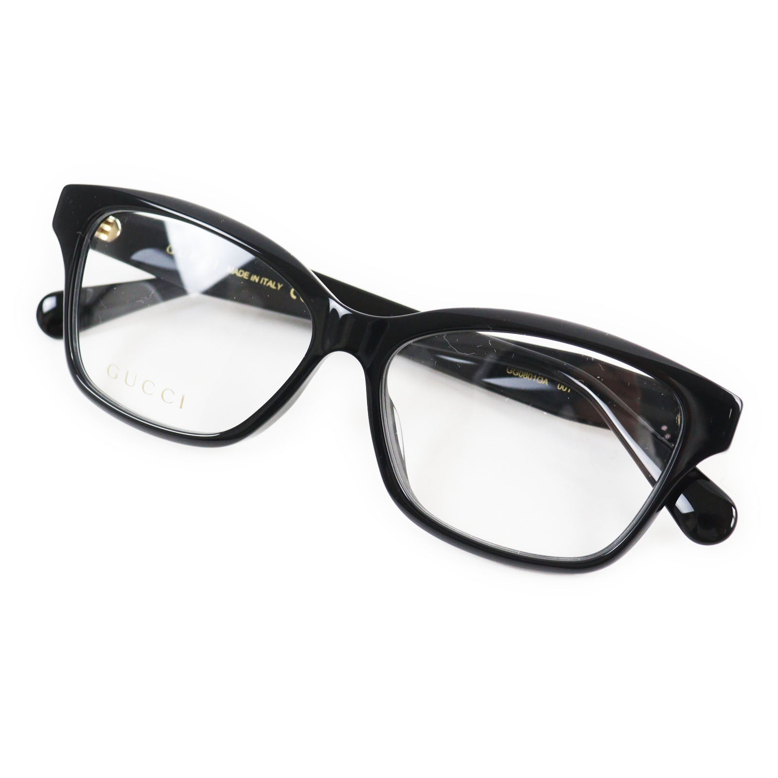 Gucci Interlocking G Glasses Black Gold