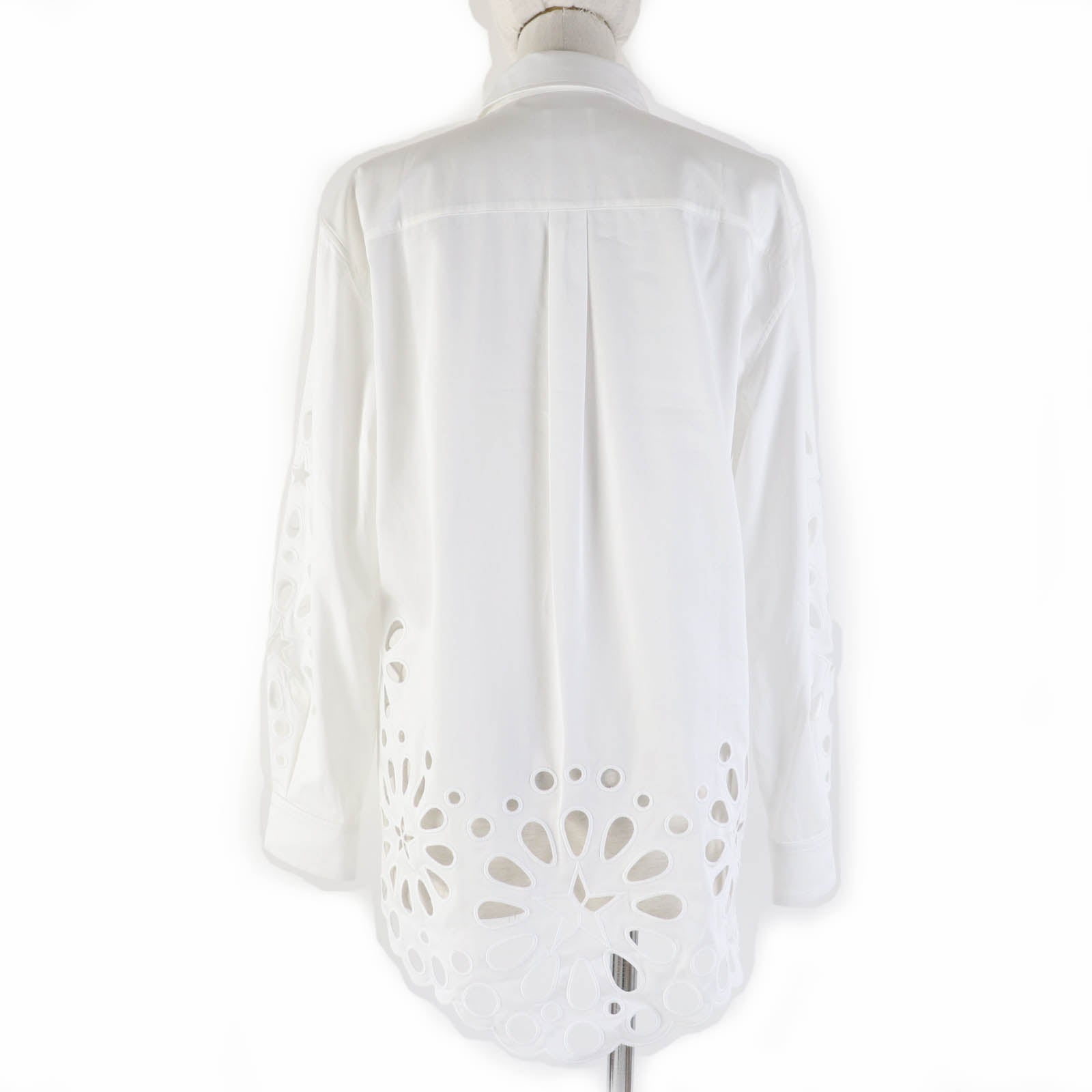 Burberry Cotton Lace Long Sleeve Shirt 36