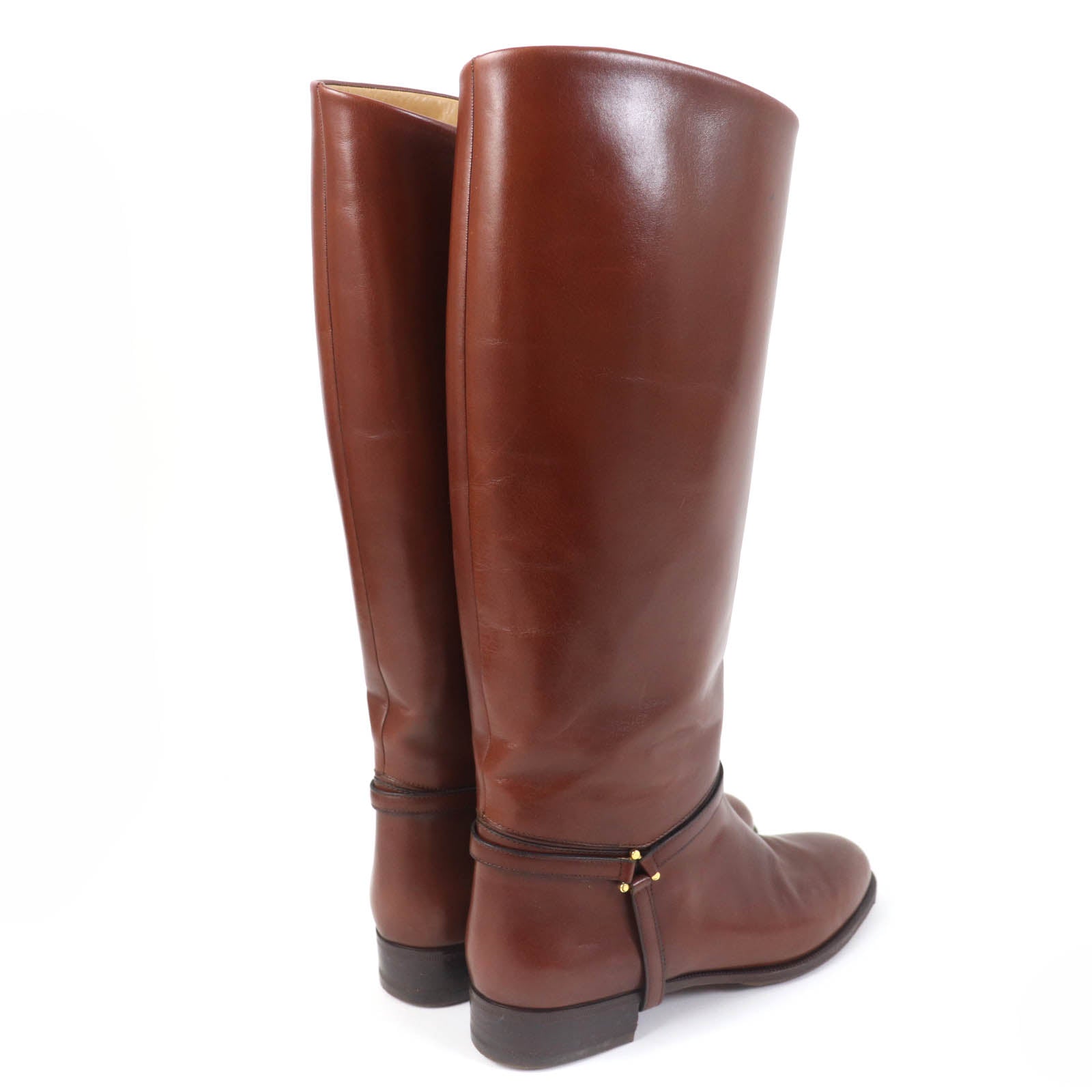 TANINO CRISCI Jackie Leather Knee-high Boots Brown 36