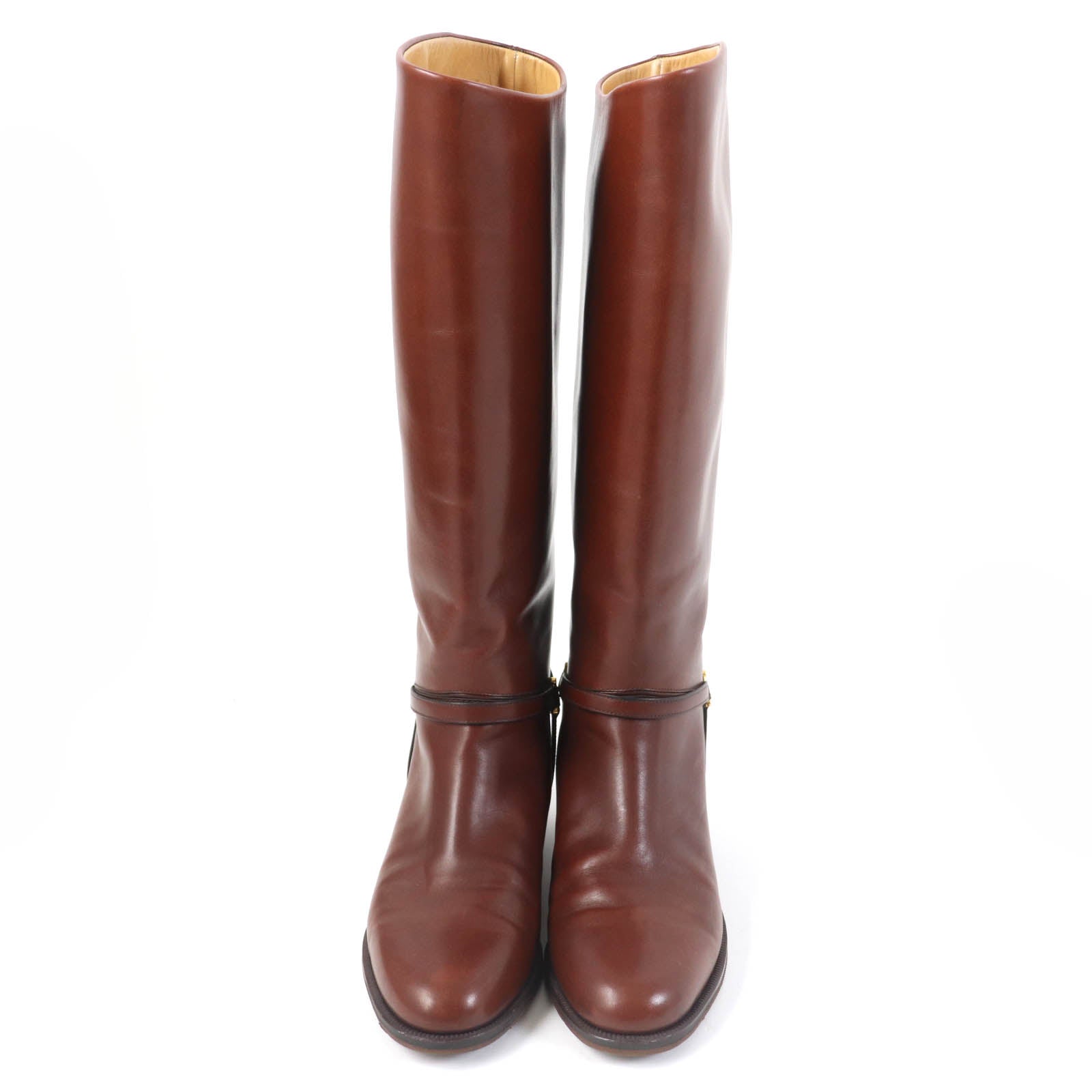 TANINO CRISCI Jackie Leather Knee-high Boots Brown 36