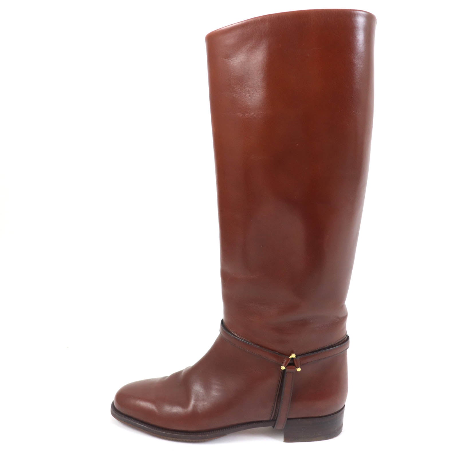 TANINO CRISCI Jackie Leather Knee-high Boots Brown 36