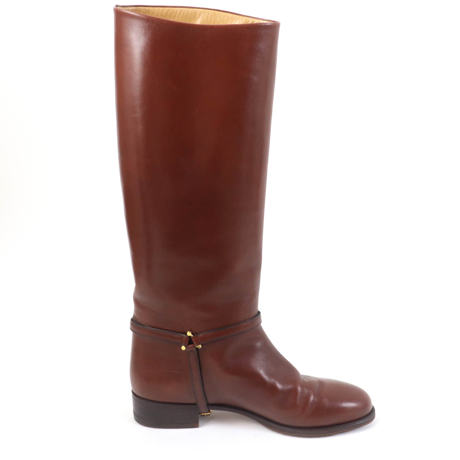 TANINO CRISCI Jackie Leather Knee-high Boots Brown 36