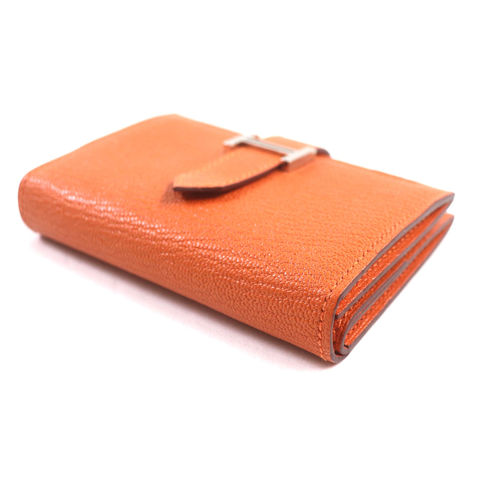 HERMES Bearn Mini Wallet Orange 2023