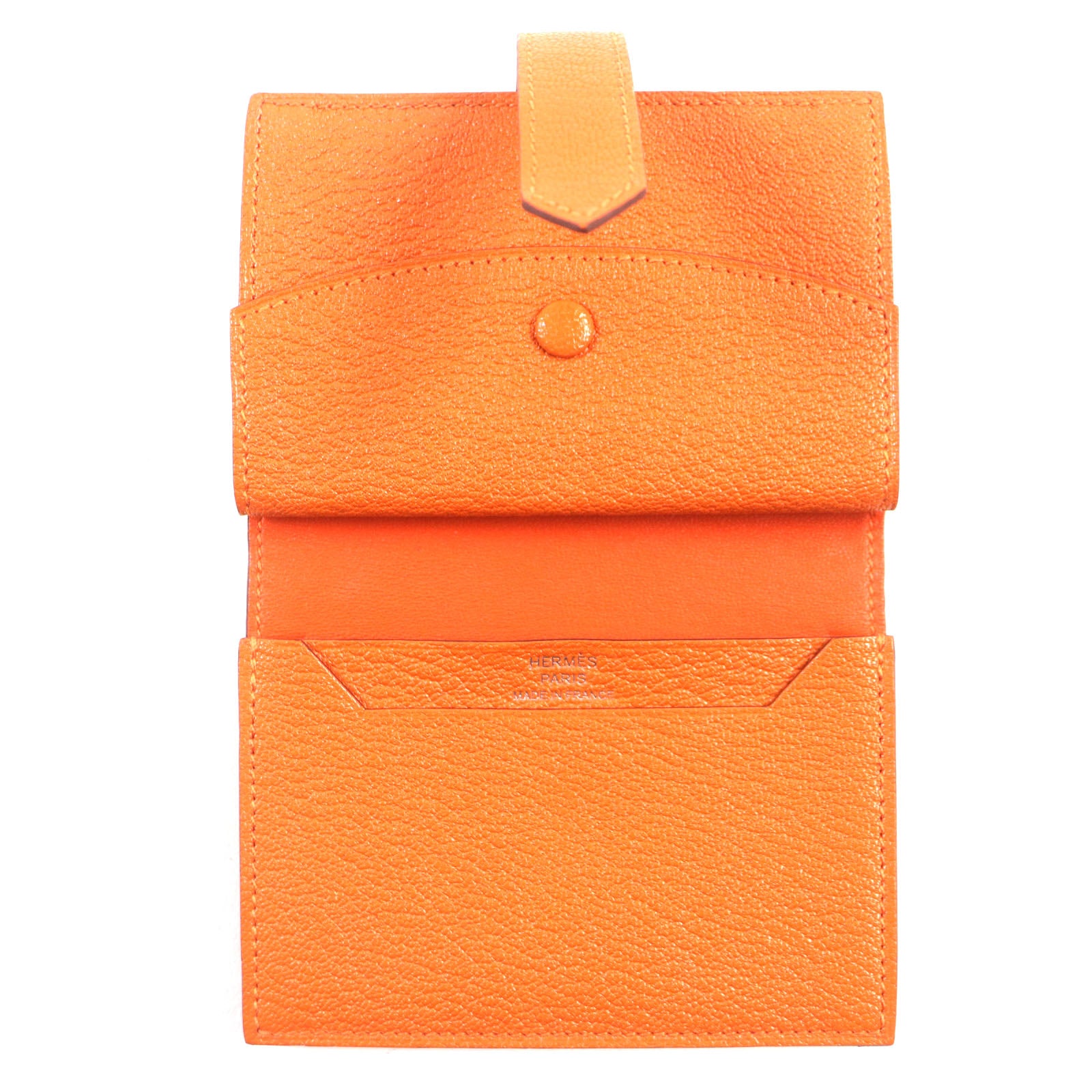 HERMES Bearn Mini Wallet Orange 2023