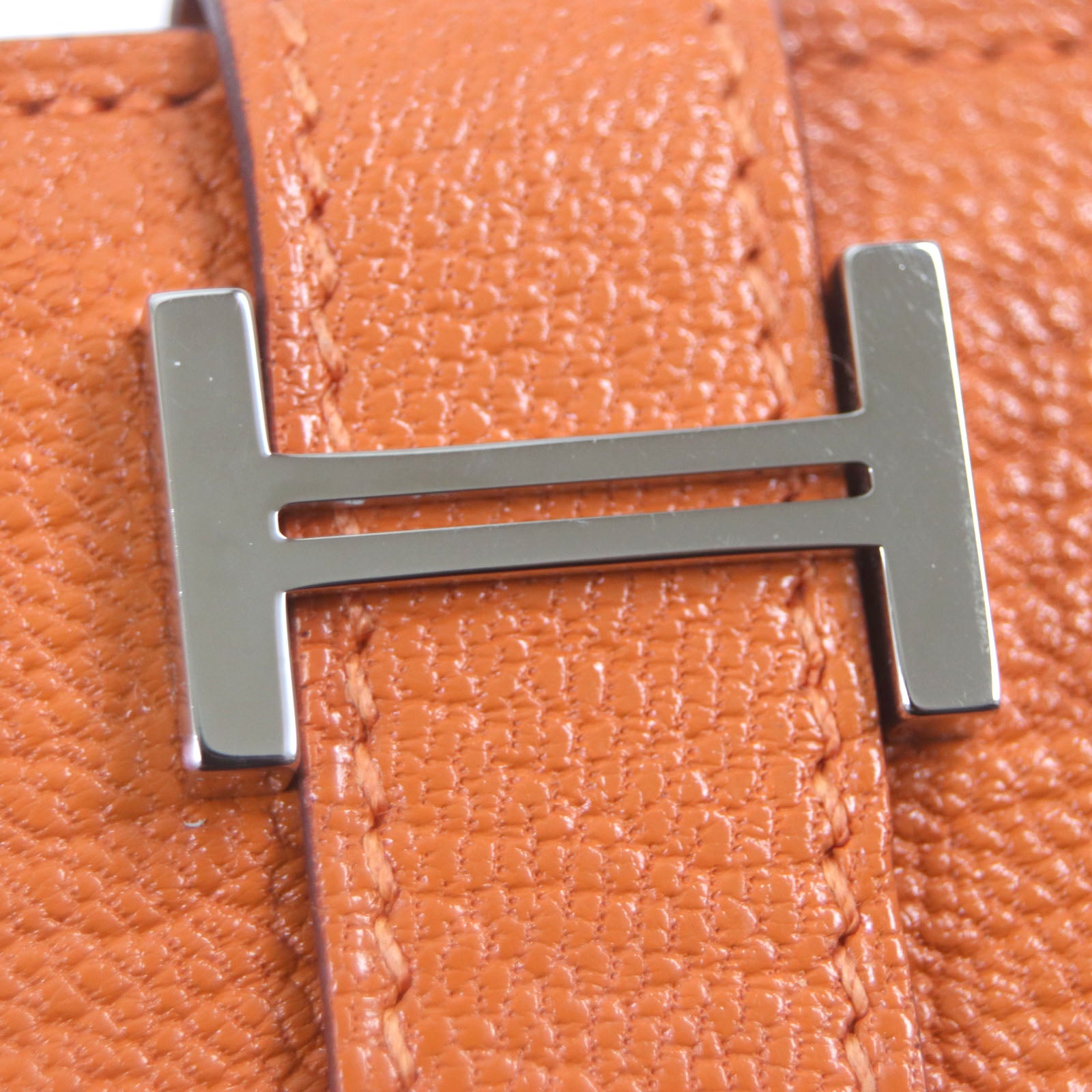 HERMES Bearn Mini Wallet Orange 2023