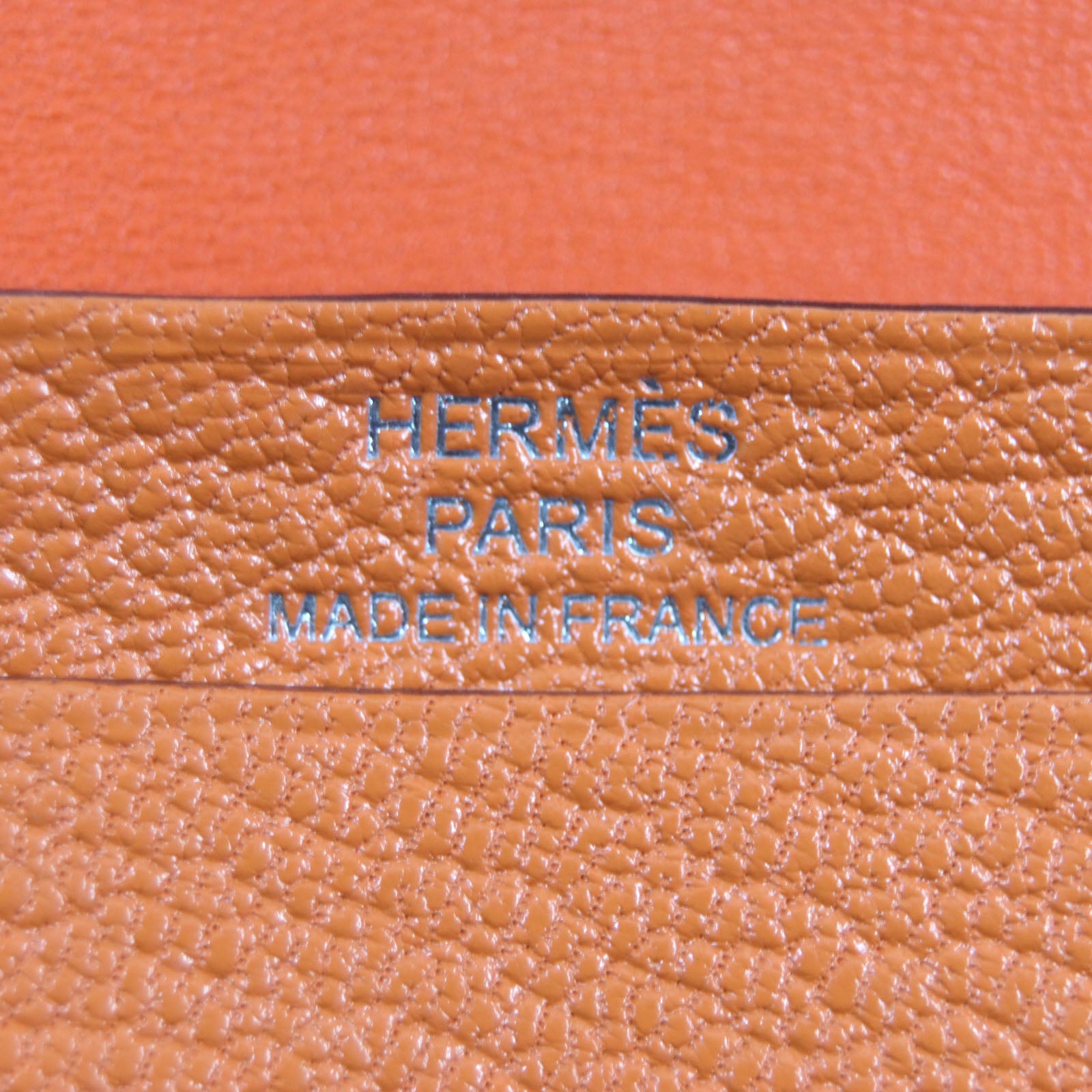 HERMES Bearn Mini Wallet Orange 2023