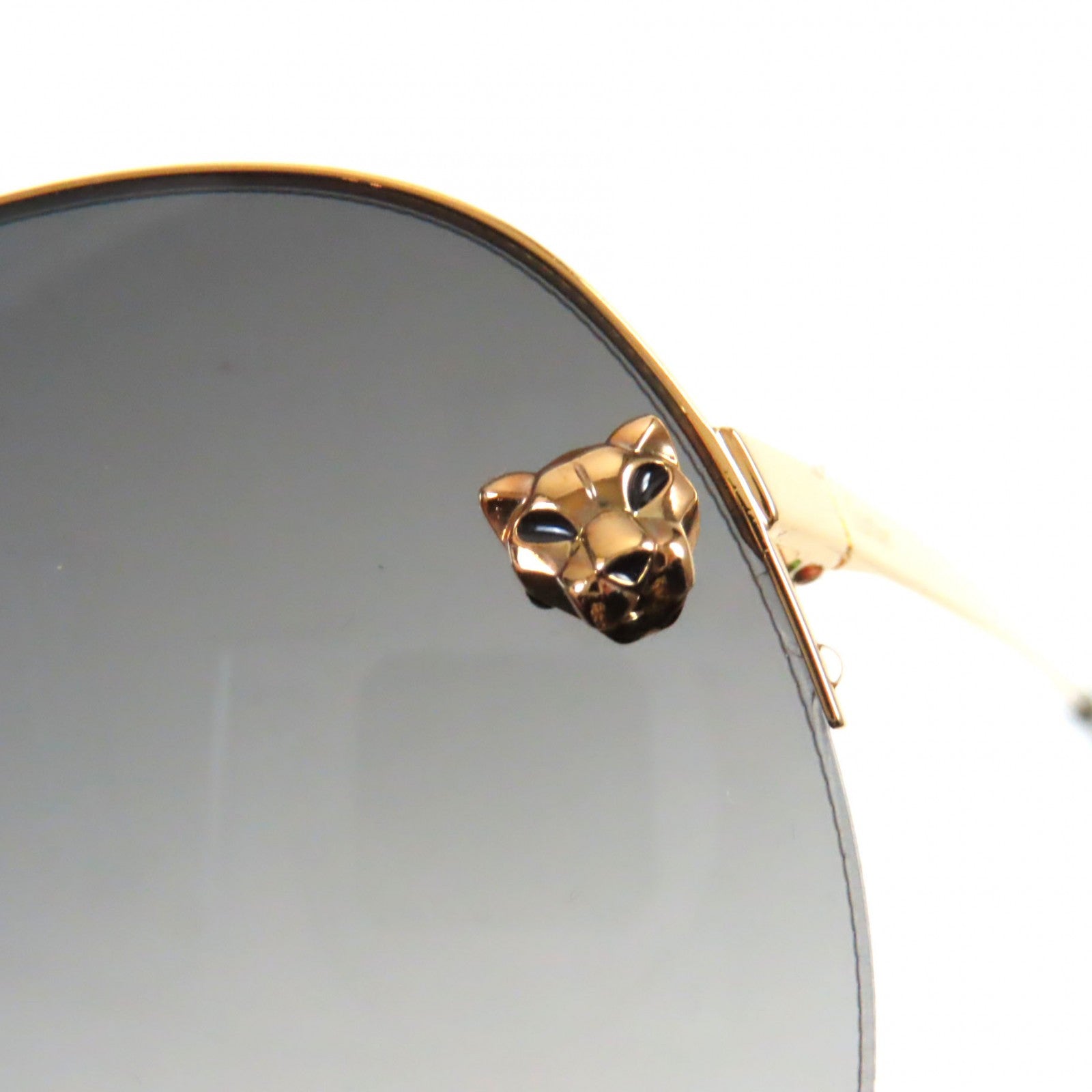 Cartier PANTHERE de Cartier Sunglasses Gold Black