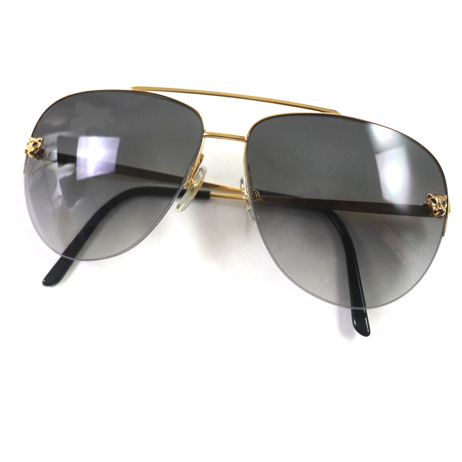 Cartier PANTHERE de Cartier Sunglasses Gold Black