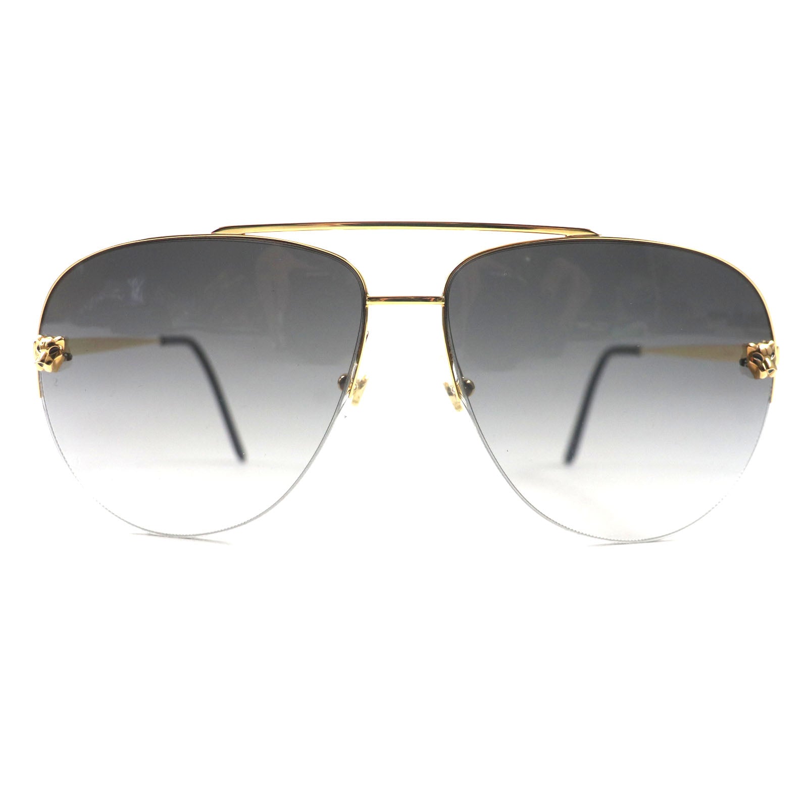 Cartier PANTHERE de Cartier Sunglasses Gold Black