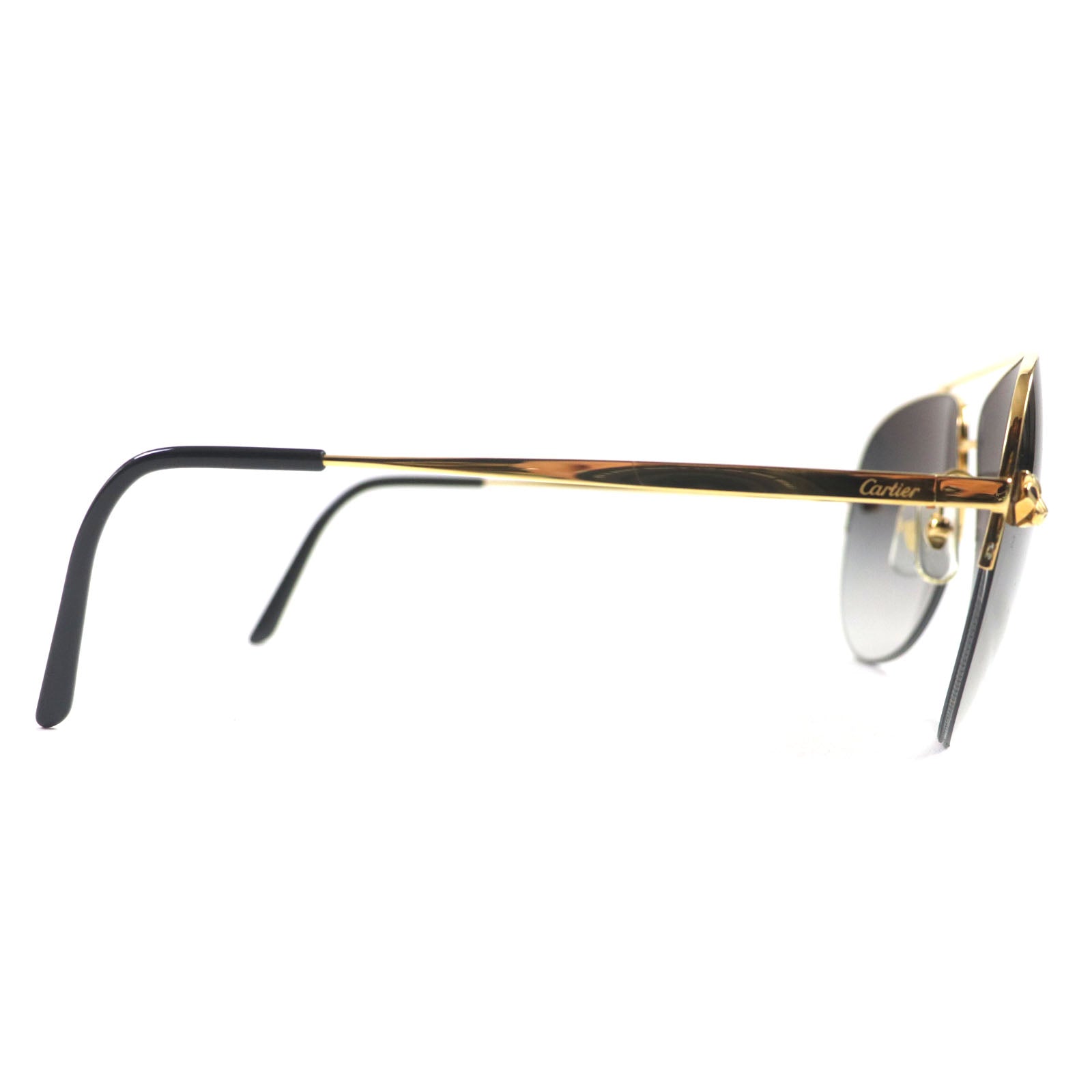 Cartier PANTHERE de Cartier Sunglasses Gold Black