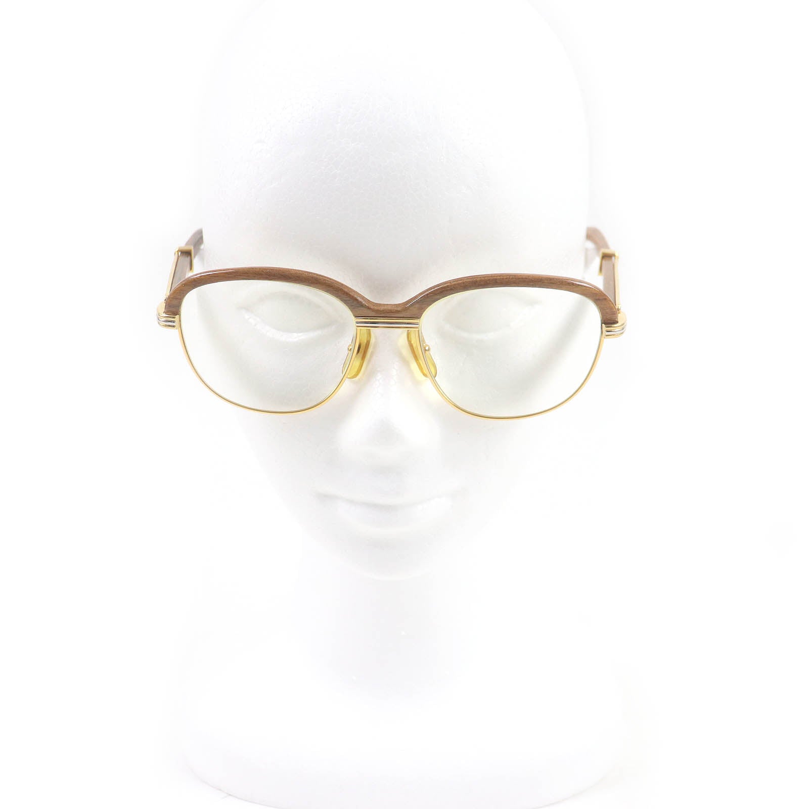 Cartier Malmaison Trinity Wood Frame Glasses