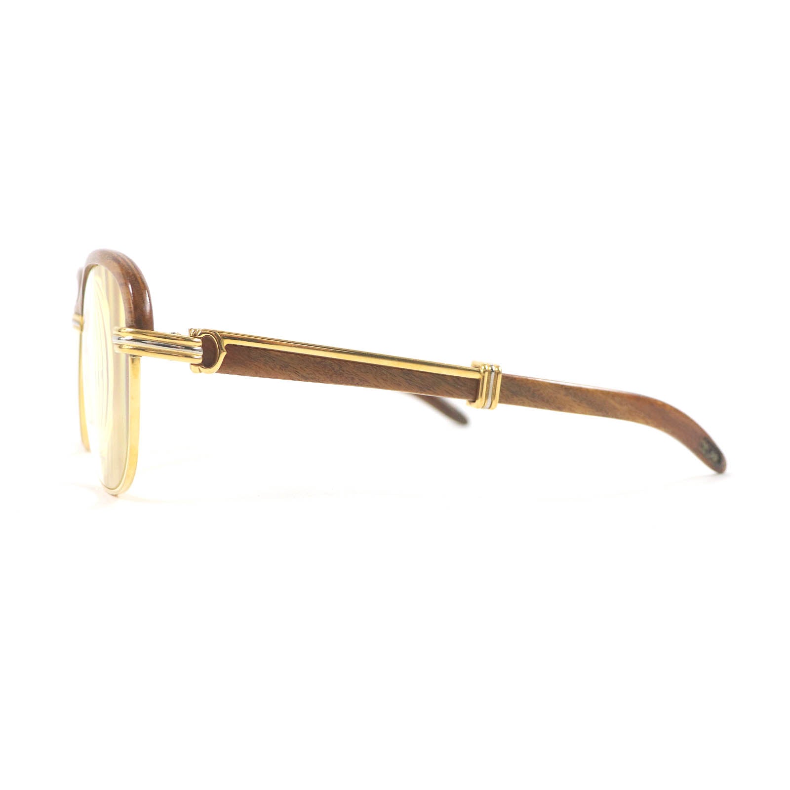 Cartier Malmaison Trinity Wood Frame Glasses