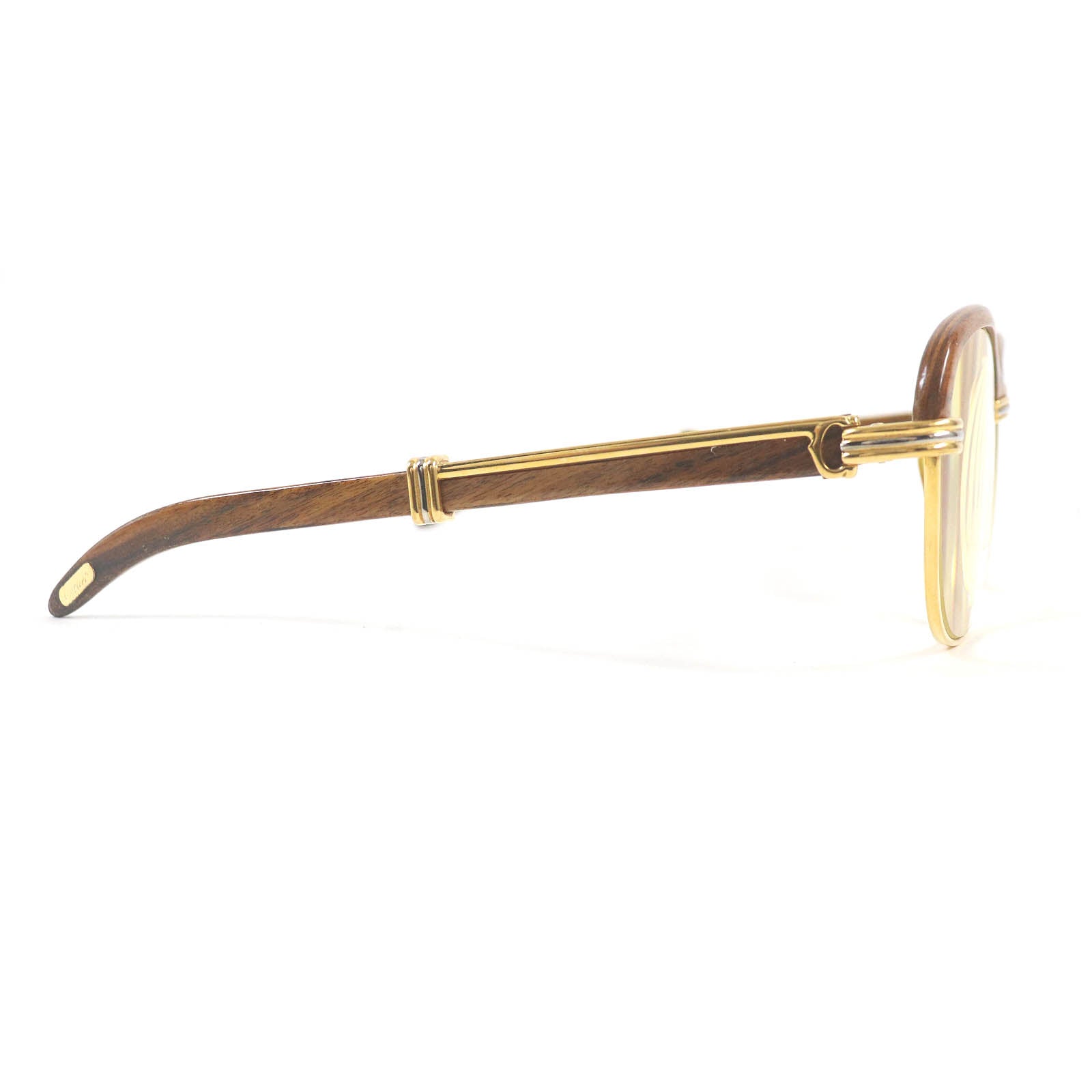 Cartier Malmaison Trinity Wood Frame Glasses