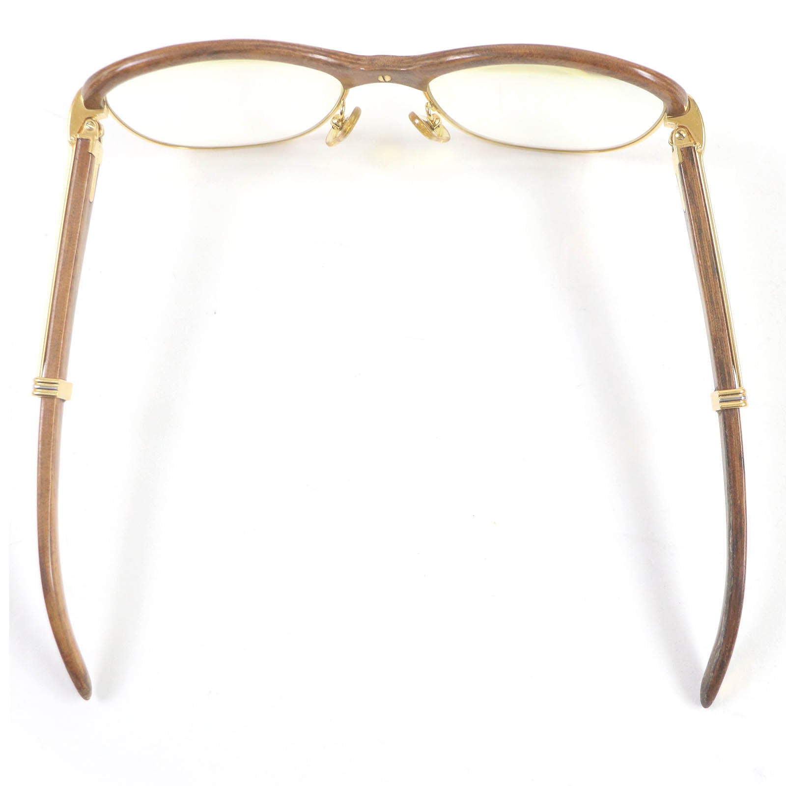 Cartier Malmaison Trinity Wood Frame Glasses