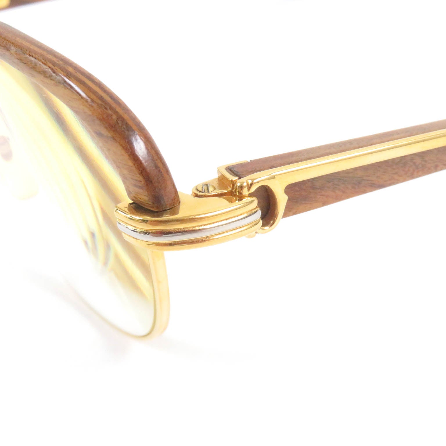 Cartier Malmaison Trinity Wood Frame Glasses