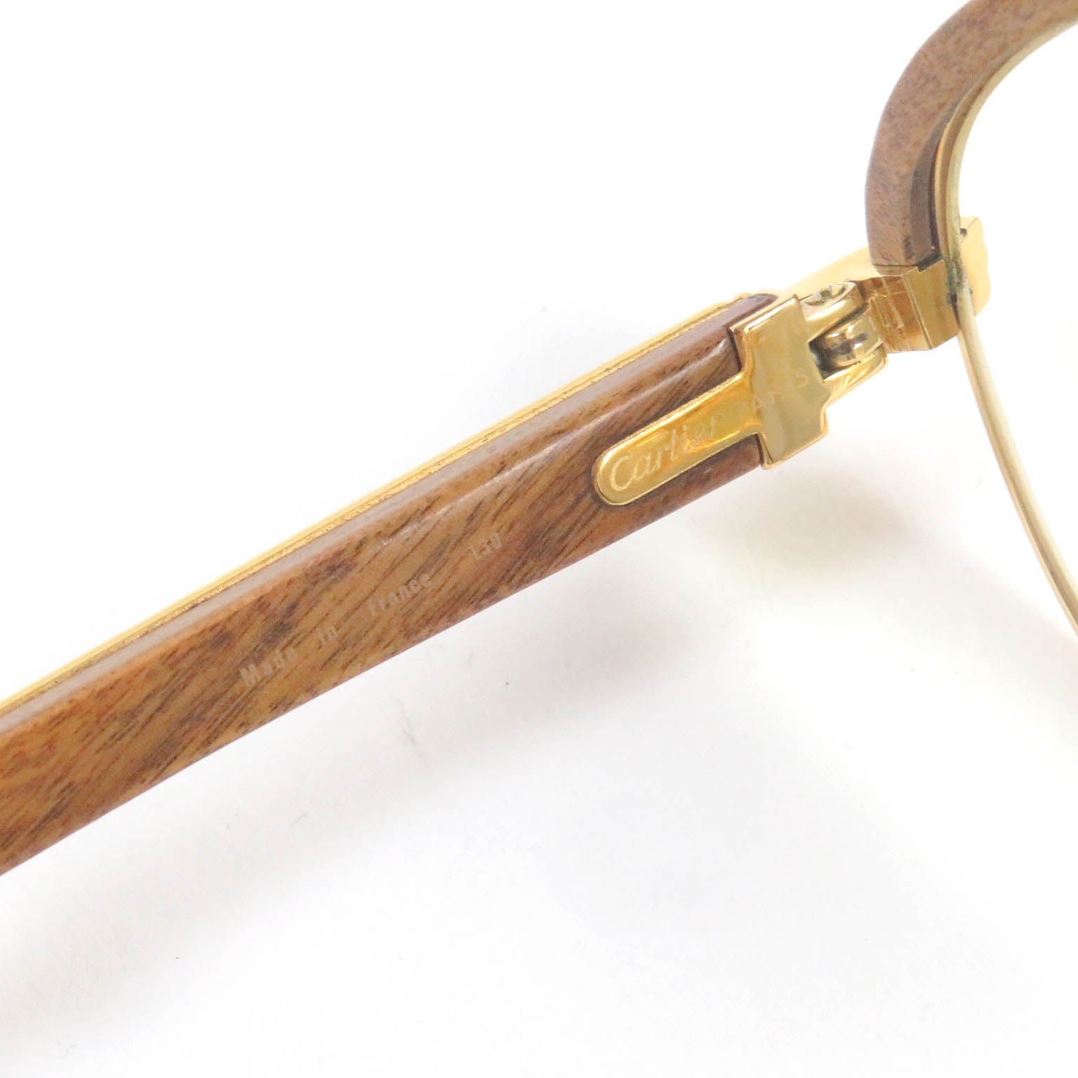 Cartier Malmaison Trinity Wood Frame Glasses