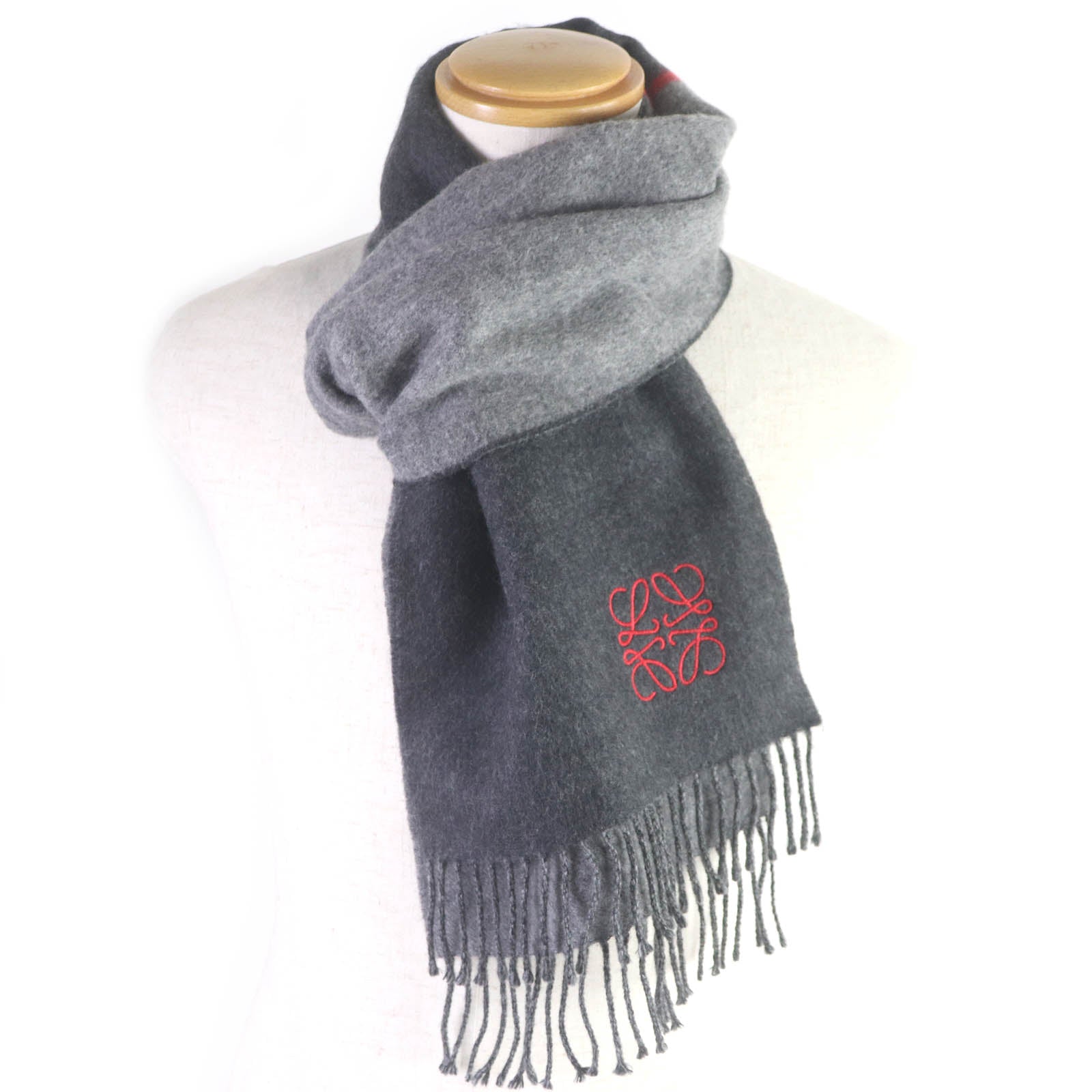 LOEWE Wool Cashmere Anagram Logo Scarf