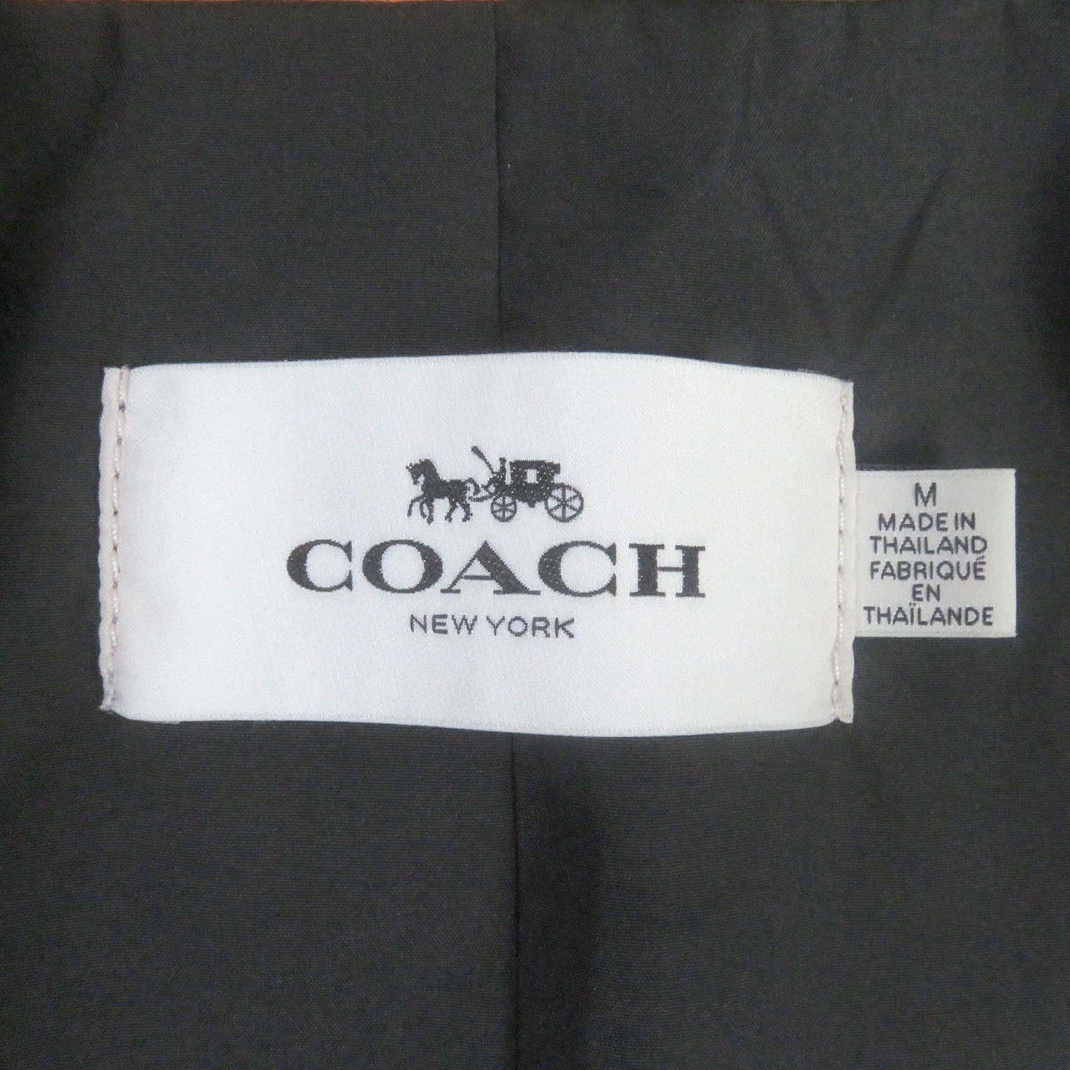 COACH F28843 Nylon Jacket Khaki M