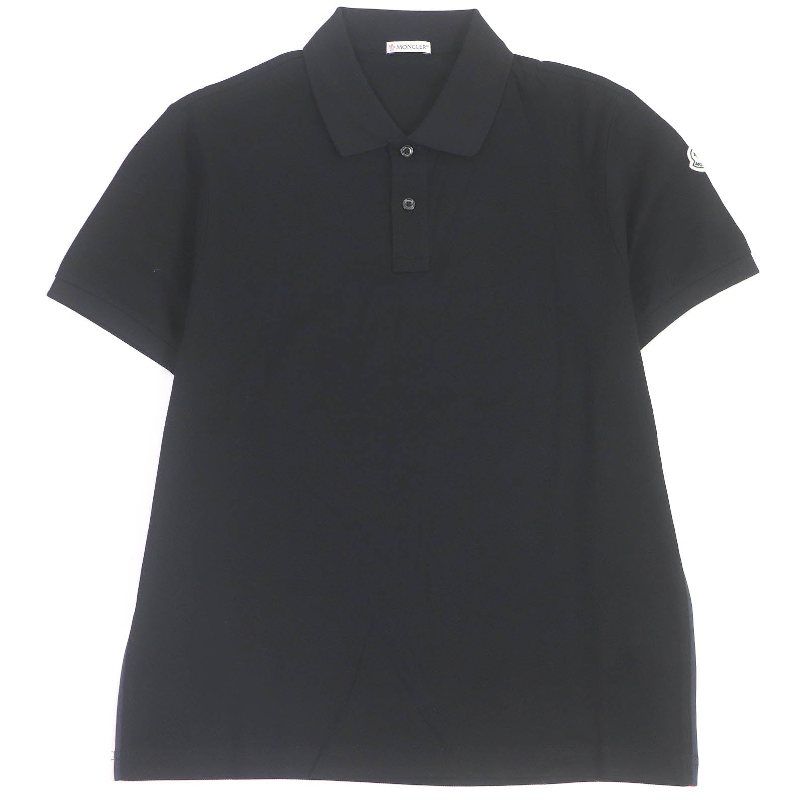 Moncler Cotton Polo Shirt Black M