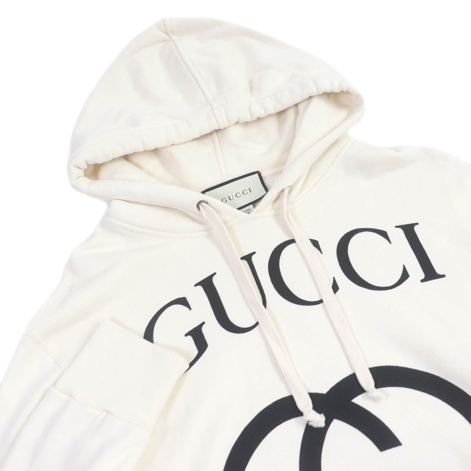 Gucci Interlocking G Logo Hoodie Ivory XS