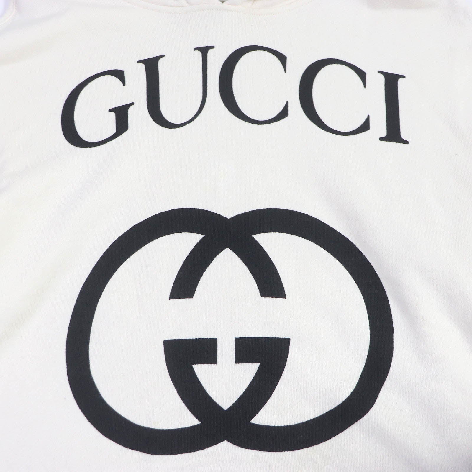 Gucci Interlocking G Logo Hoodie Ivory XS