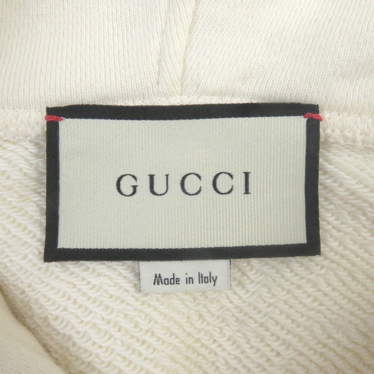 Gucci Interlocking G Logo Hoodie Ivory XS