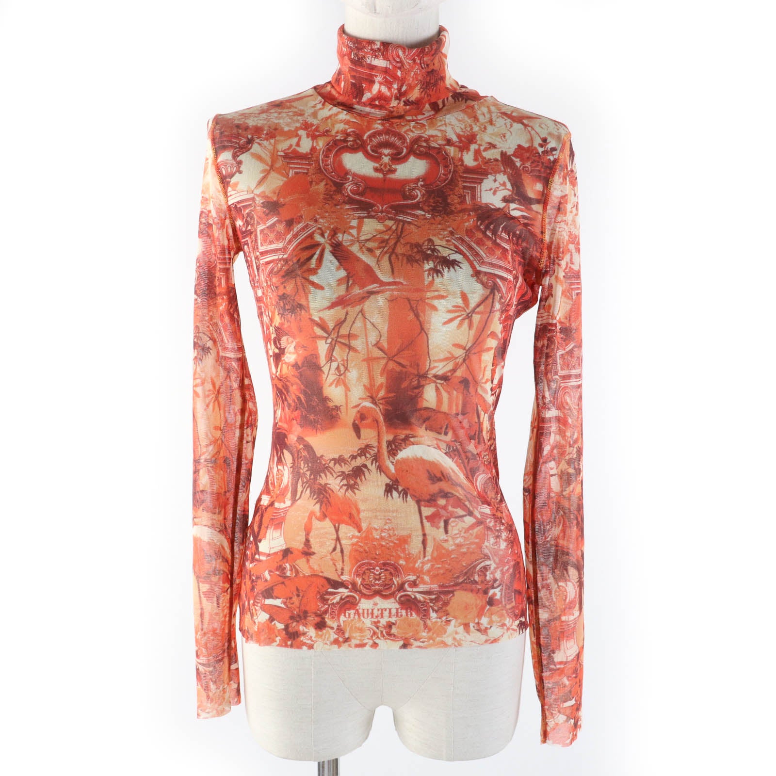 Jean Paul Gaultier Print Turtleneck Long Sleeve