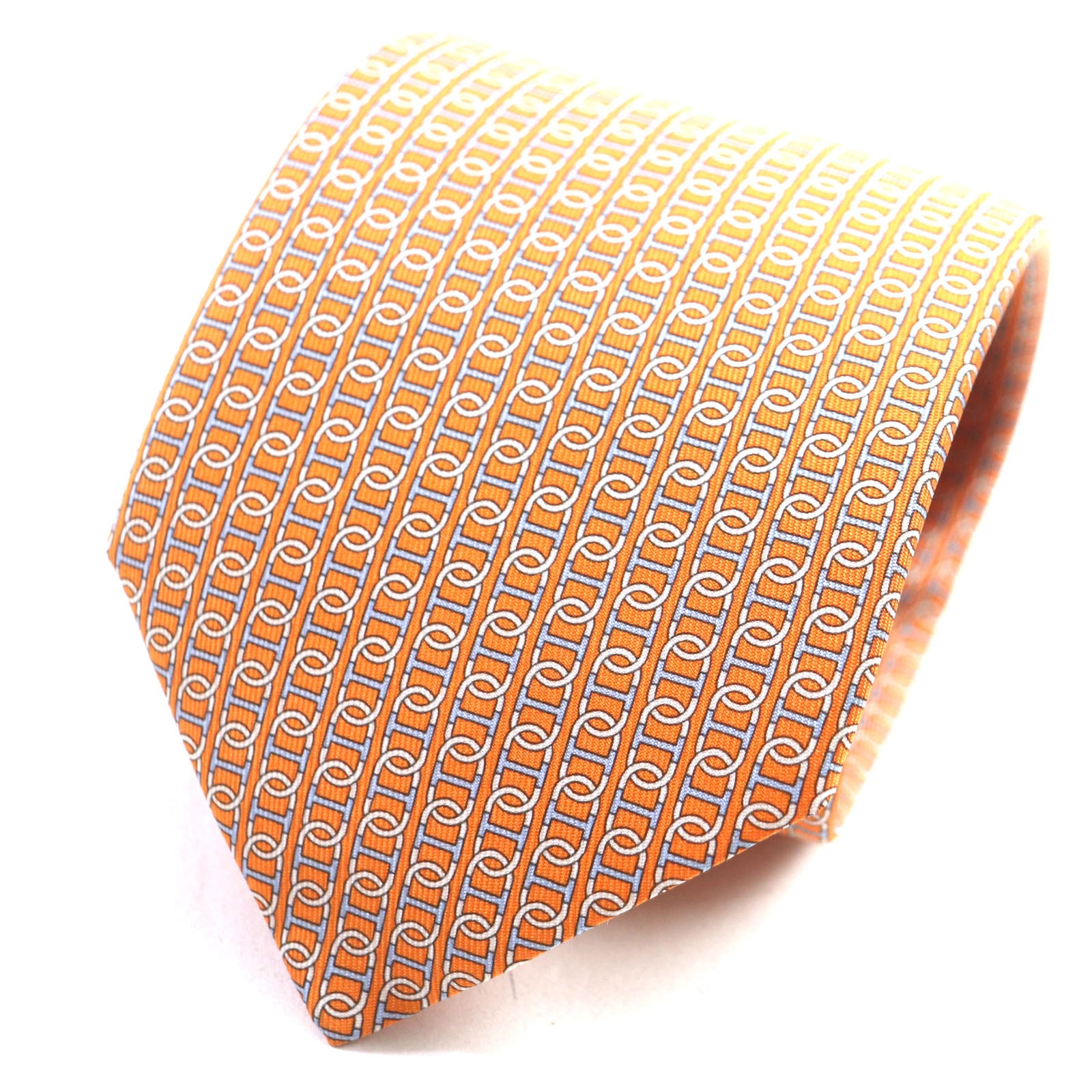 Hermes Silk Chaine d'Ancre Pattern Tie