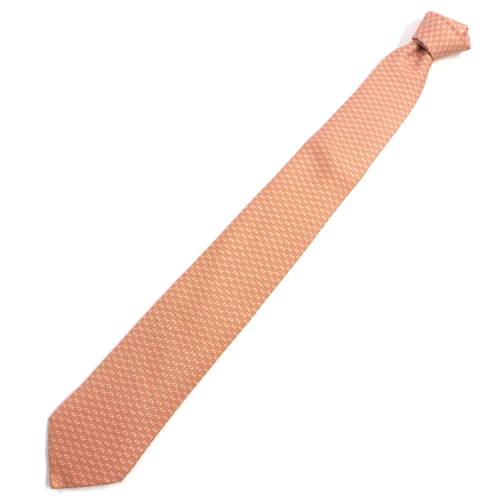 Hermes Silk Chaine d'Ancre Pattern Tie