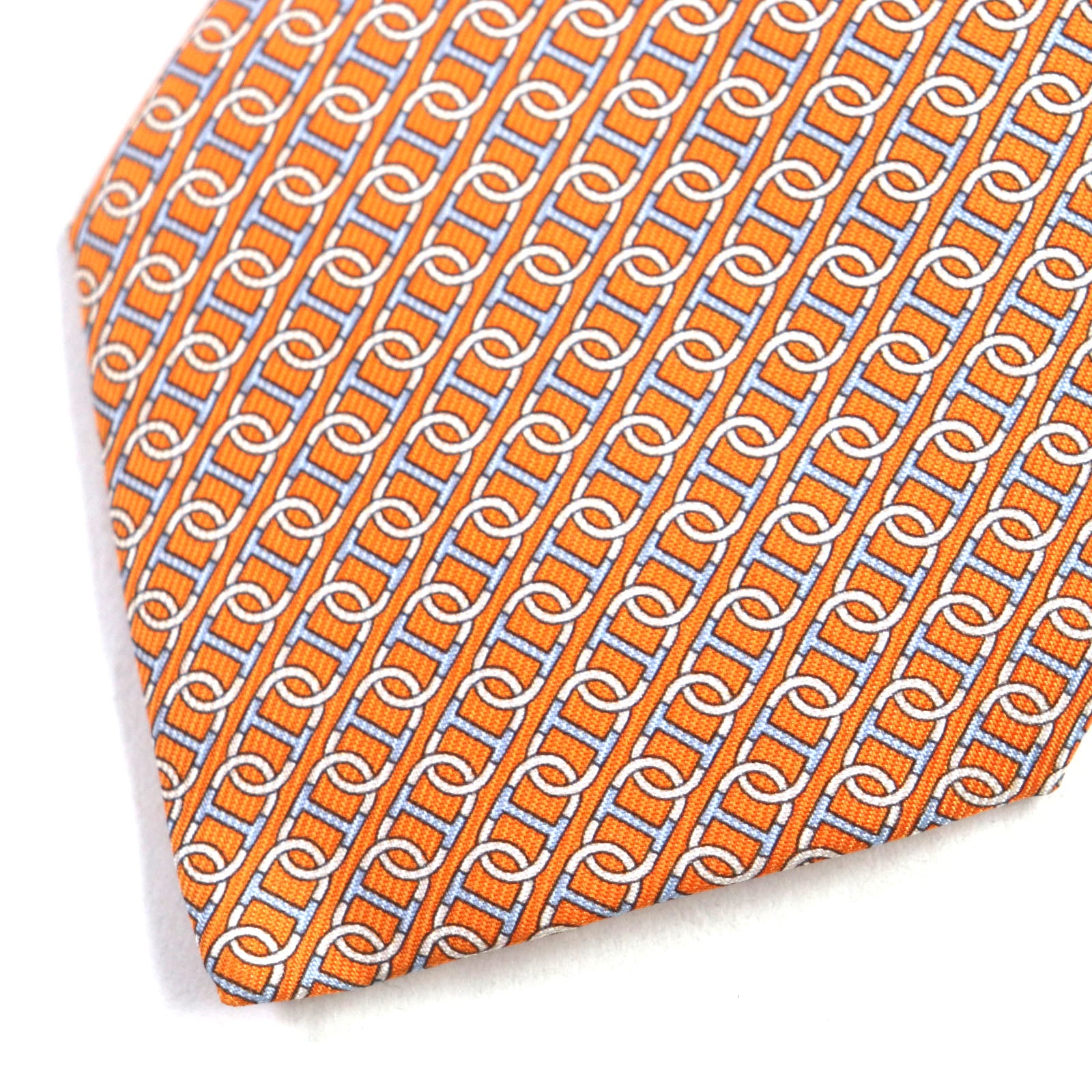 Hermes Silk Chaine d'Ancre Pattern Tie