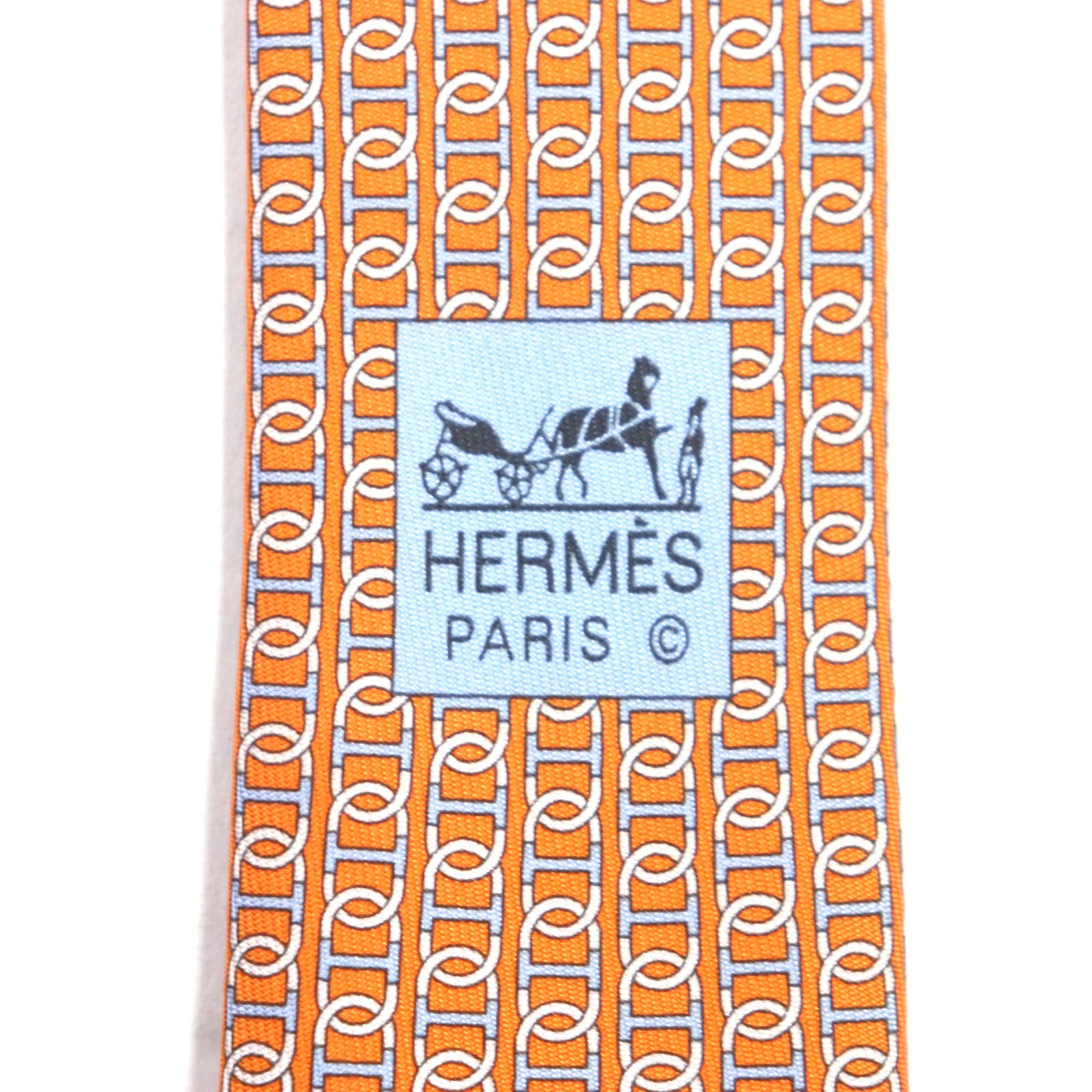 Hermes Silk Chaine d'Ancre Pattern Tie