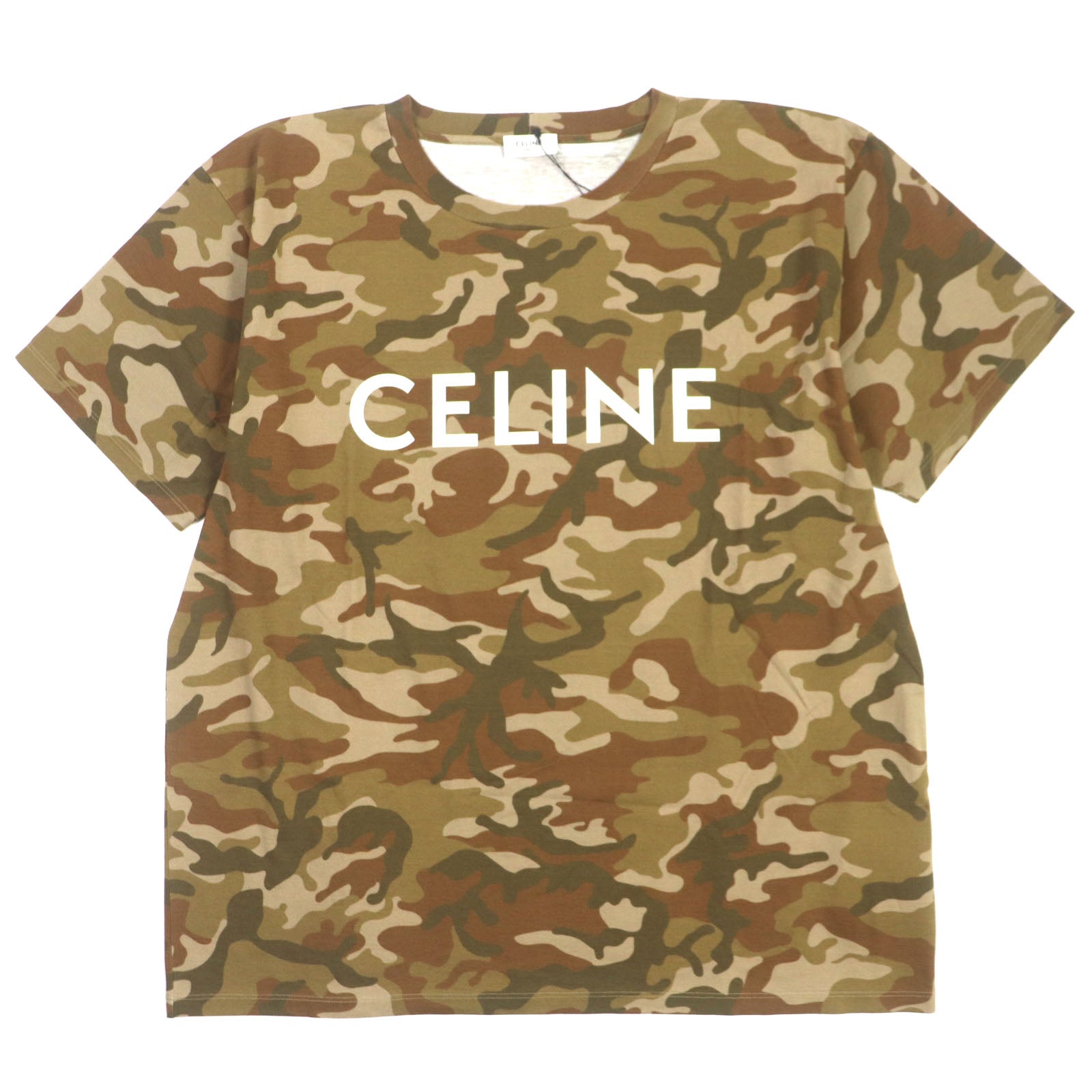 Celine XL Loose Logo T-shirt Brown